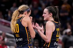 Caitlin Clark trolls Fever teammate Lexie Hull with 3 words as Indiana guard attends IndyCar