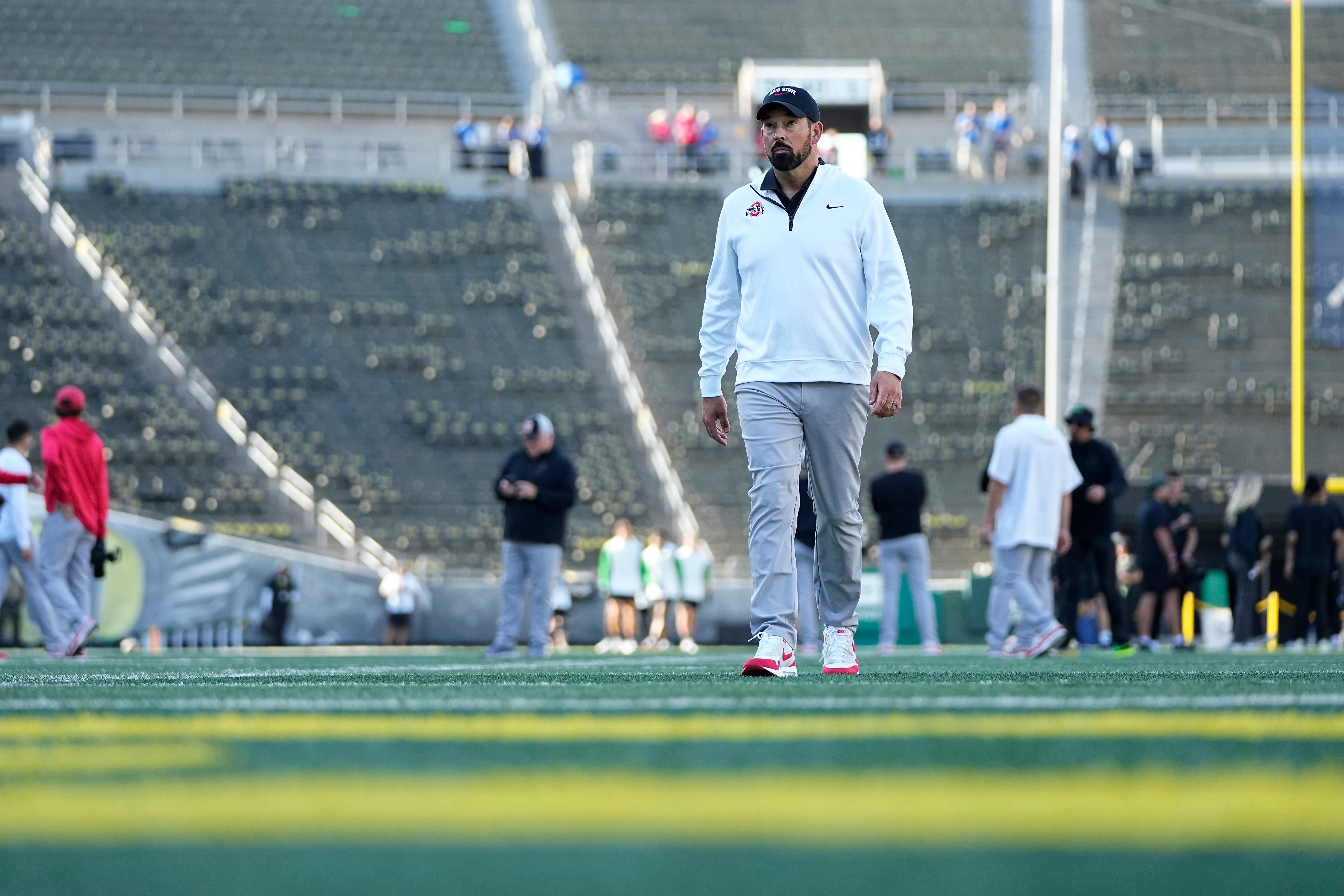 Ryan Day walks across the field - Source: Imagn