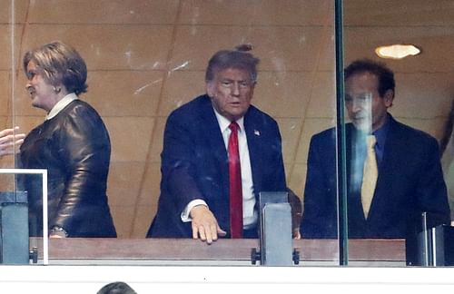 Donald Trump at a 2024 NFL game (Source: Imagn)