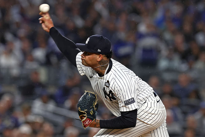 Yankees star Luis Gil's interview takes an adorable turn as daughter Samantha crashes