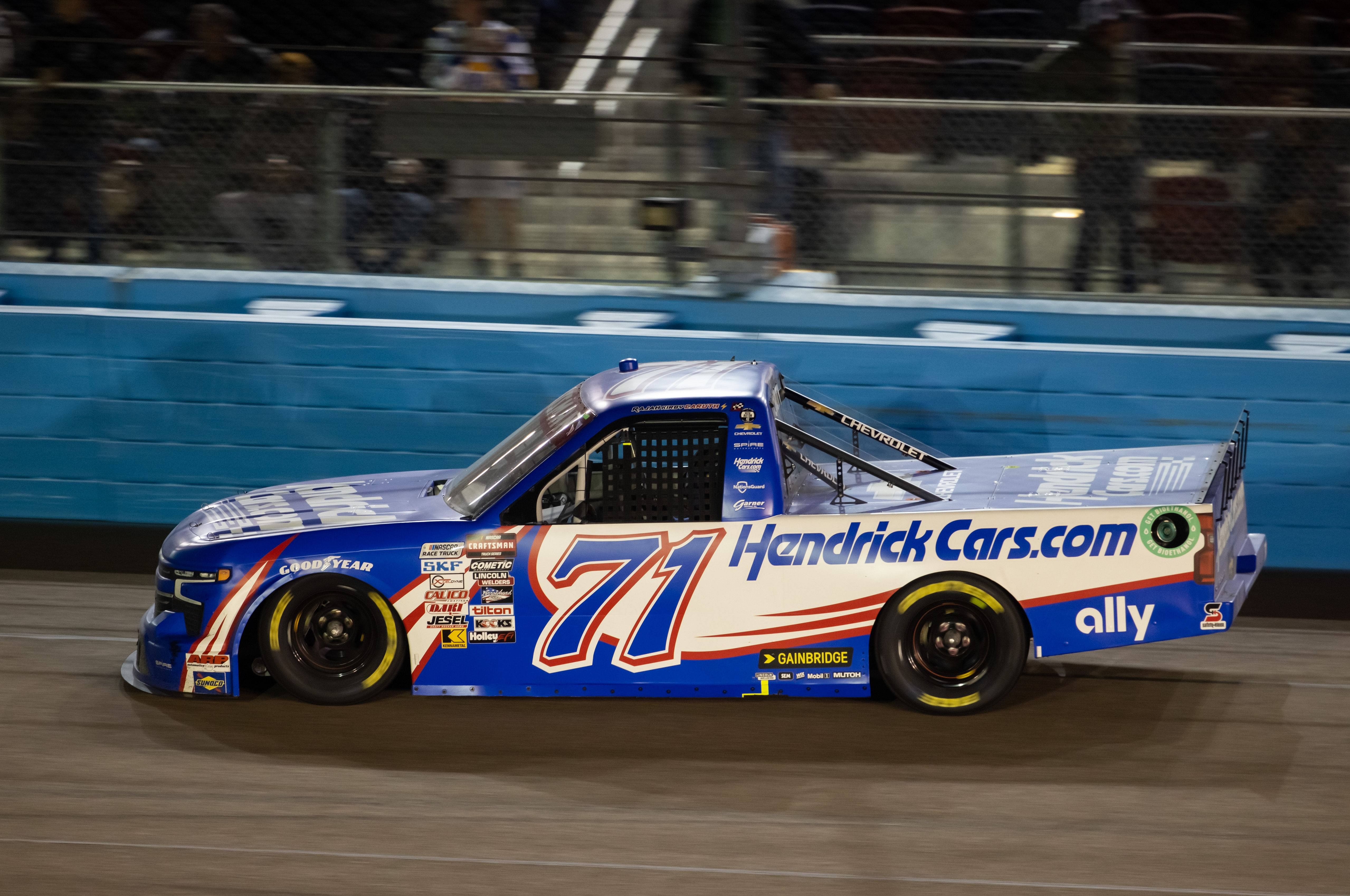 NASCAR Truck Series driver Rajah Caruth (71) during the 2024 NASCAR Truck Series championship race at Phoenix Raceway. - Source: Imagn