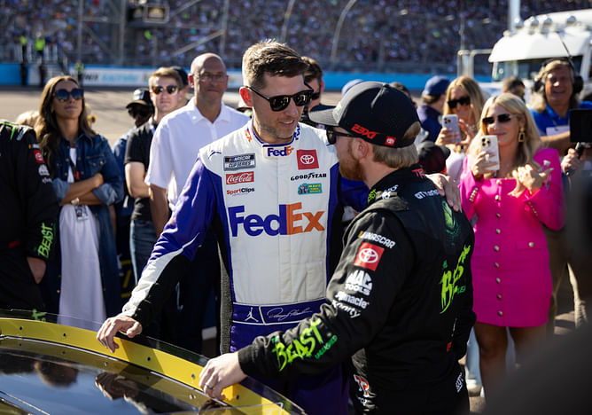 "All the off-track stuff is for the attorneys": Denny Hamlin makes feelings known on legal fight with NASCAR while chasing the 2025 title
