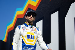 Hendrick Motorsports ace Chase Elliott spotted at Super Bowl LIX keeping it casual in a pink fleece jacket and black cap