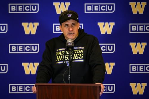 After a 6-7 season, Washington coach Jedd Fisch is adding some prime freshman recruits. (Photo Credit: IMAGN)