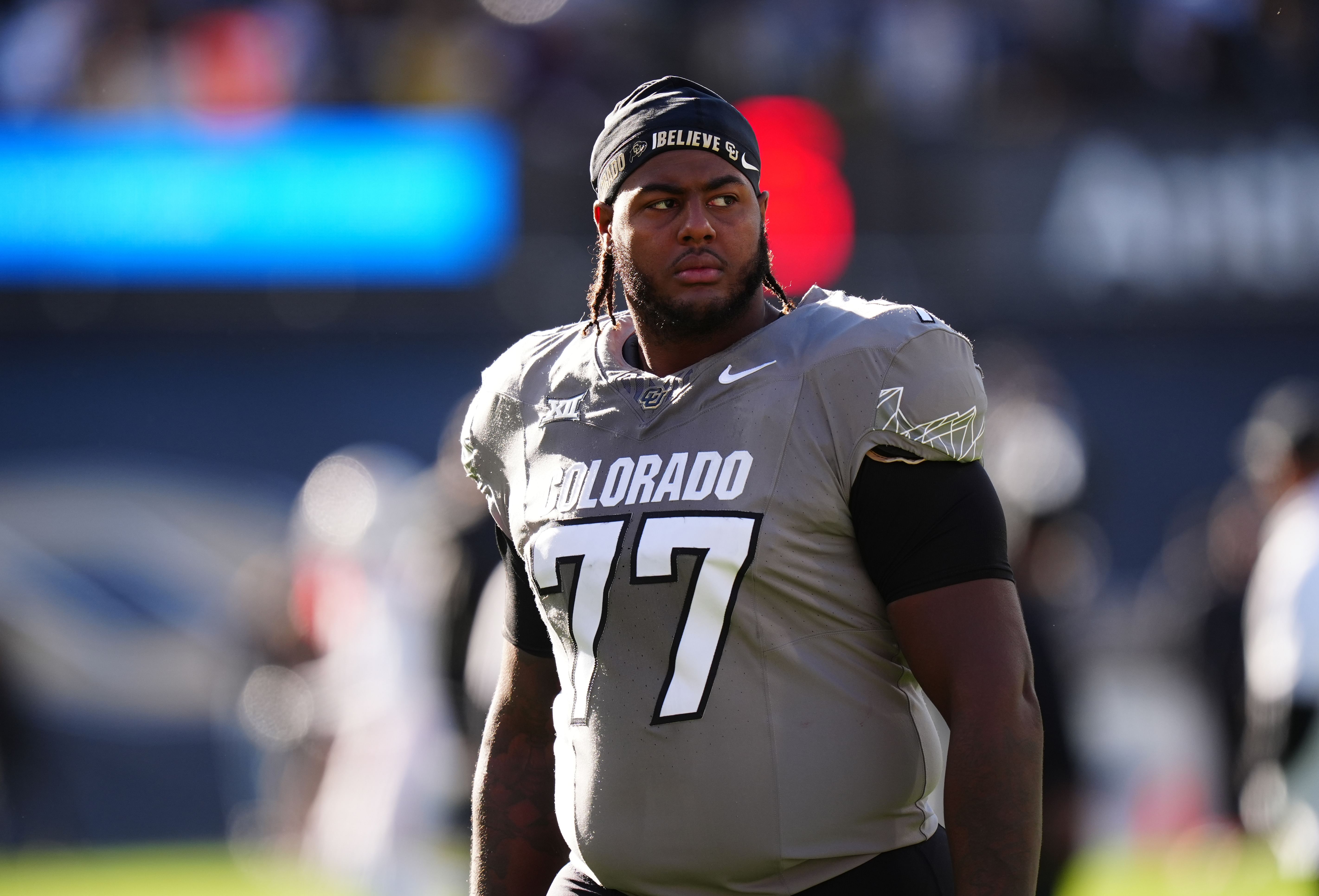 Colorado Buffaloes offensive tackle Jordan Seaton (77) - Source: Imagn