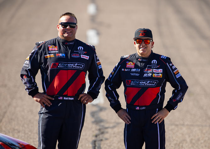 $90M NASCAR star Tony Stewart reunites with 4-time NHRA champion Matt Hagan