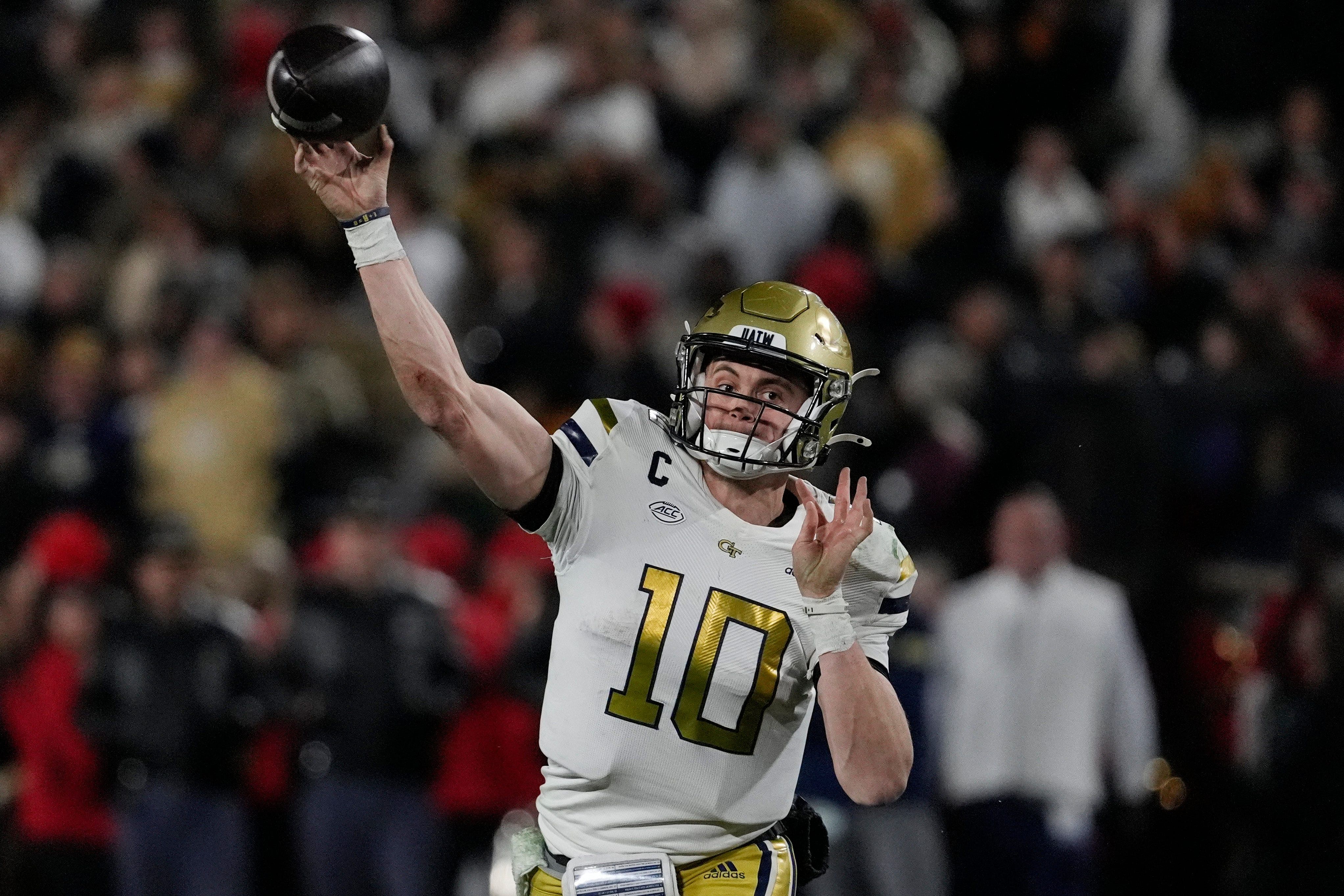 Georgia Tech&#039;s Haynes King is a top-level dual-threat QB who could star in 2025. (Photo Credit: IMAGN)