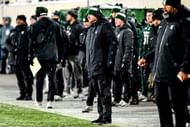 Michigan State's head coach Jonathan Smith looks on from the sideline - Source: Imagn