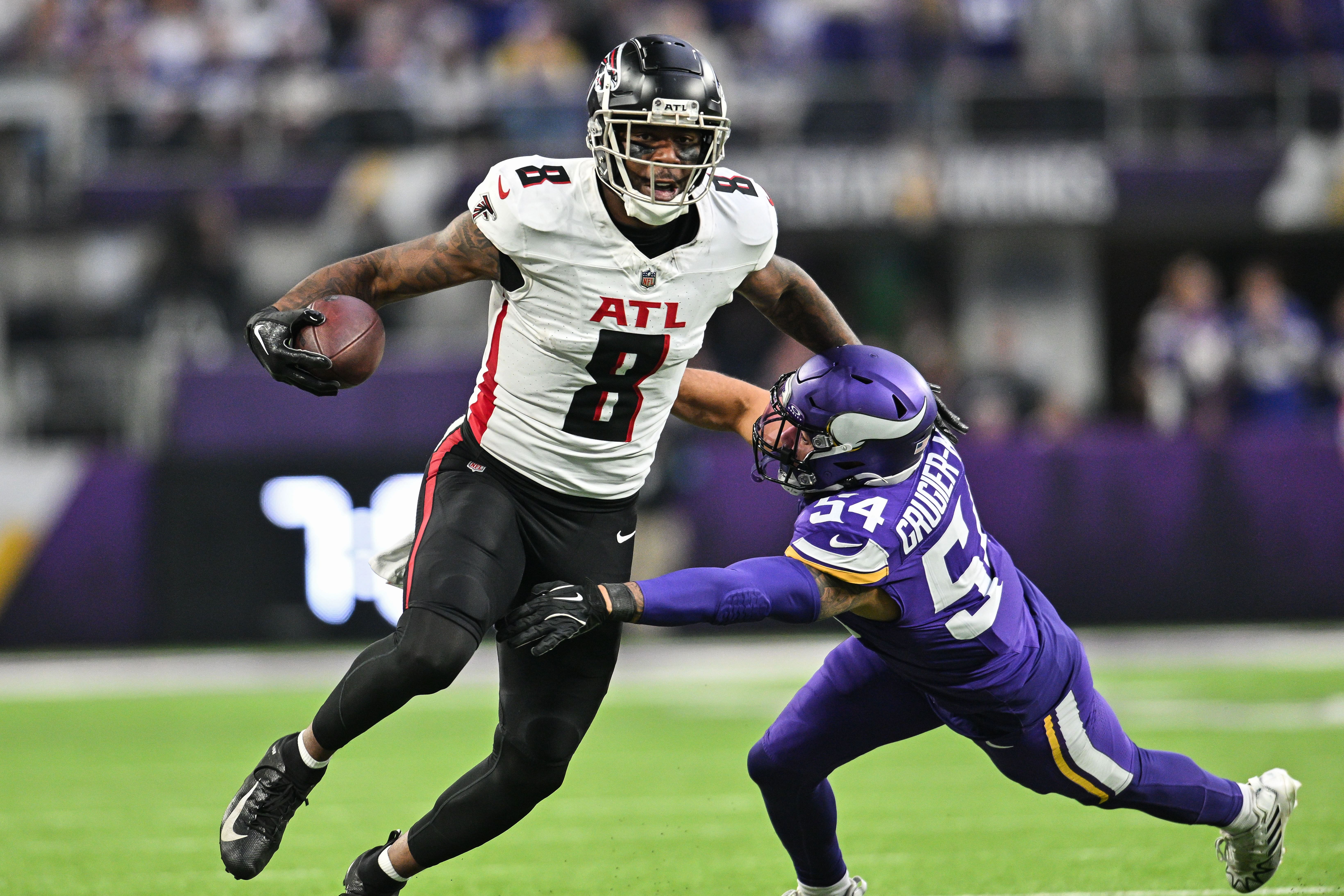 Kyle Pitts at Atlanta Falcons at Minnesota Vikings - Source: Imagn