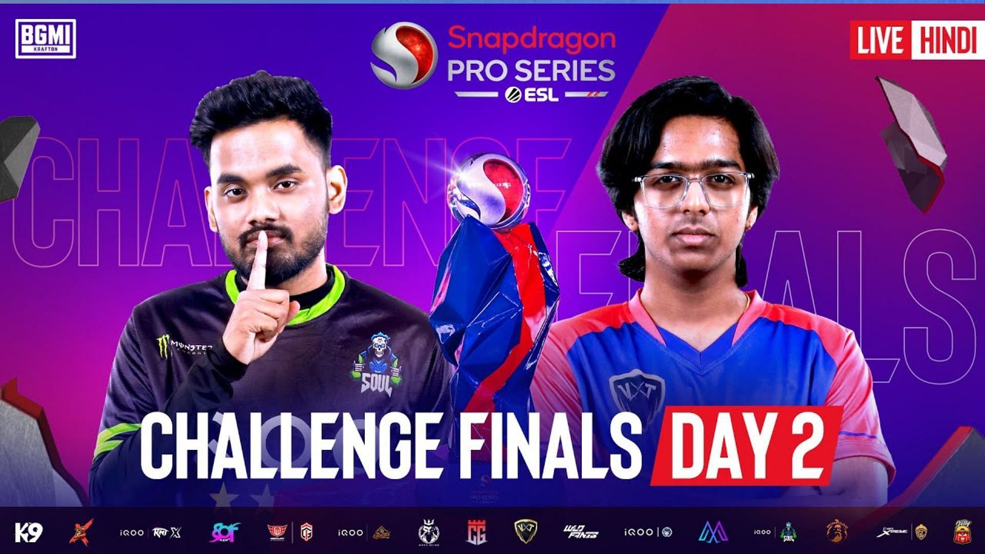 SPS BGMI Finals features 16 teams (Image via YouTube/ESL India)