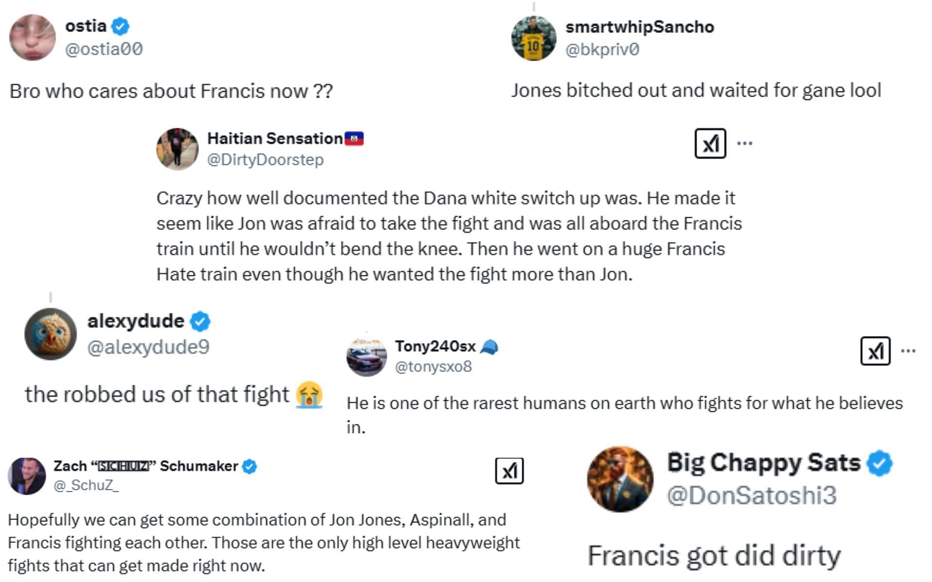 MMA fans react to Francis Ngannou&#039;s comments