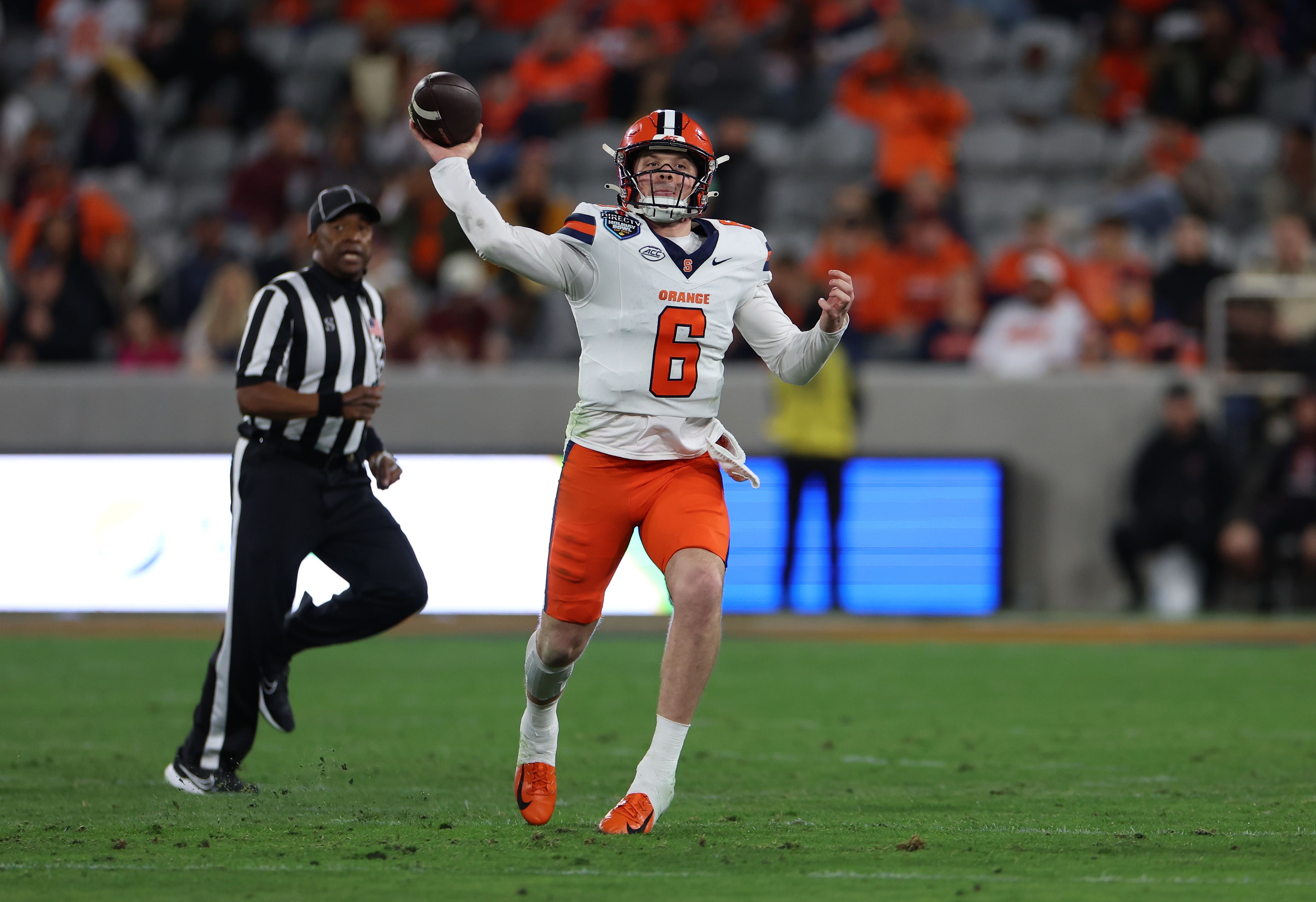 QB McCord (6) throws the ball - Source: Imagn