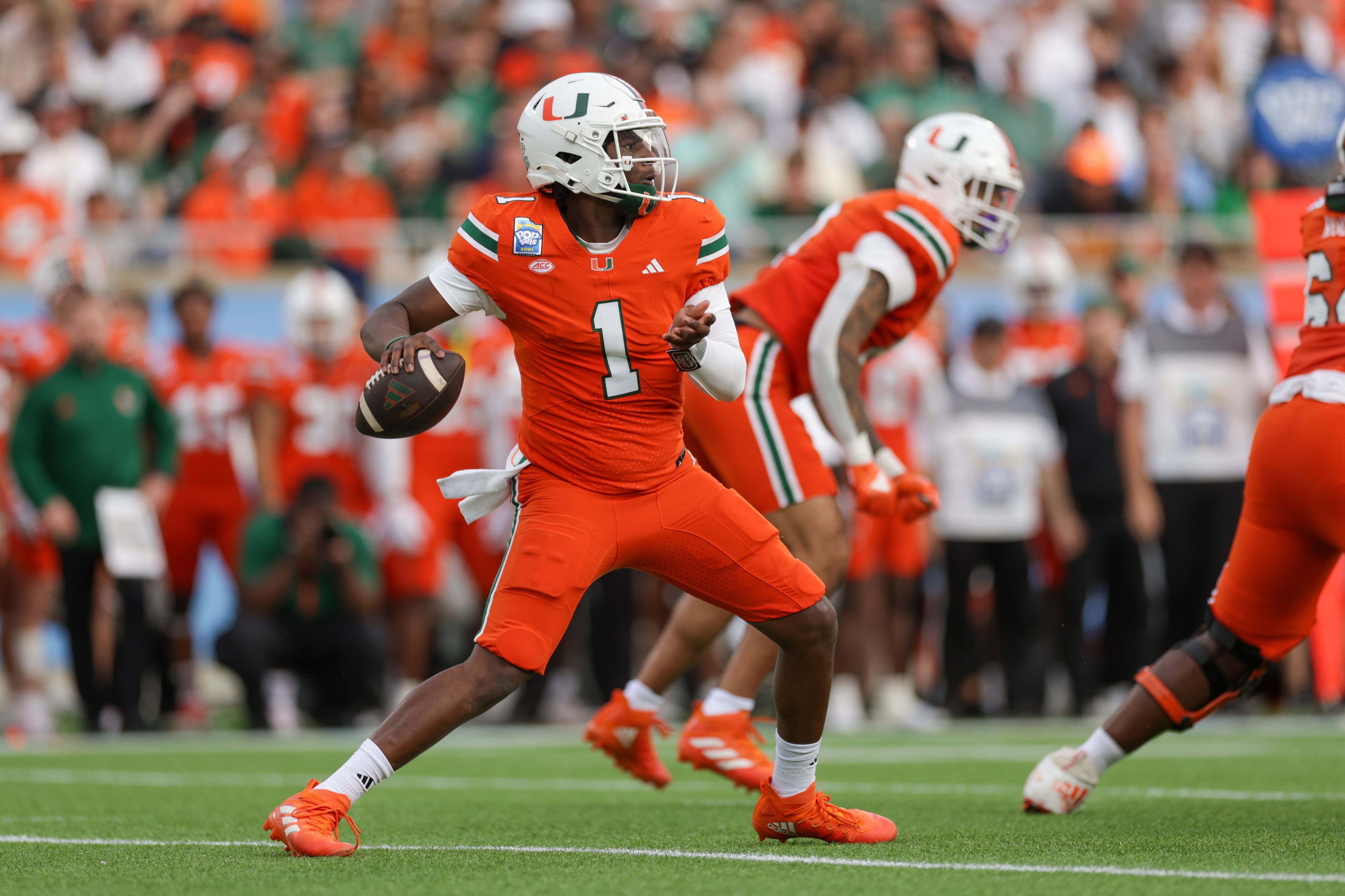 Cam Ward at Pop Tarts Bowl-Iowa State at Miami - Source: Imagn