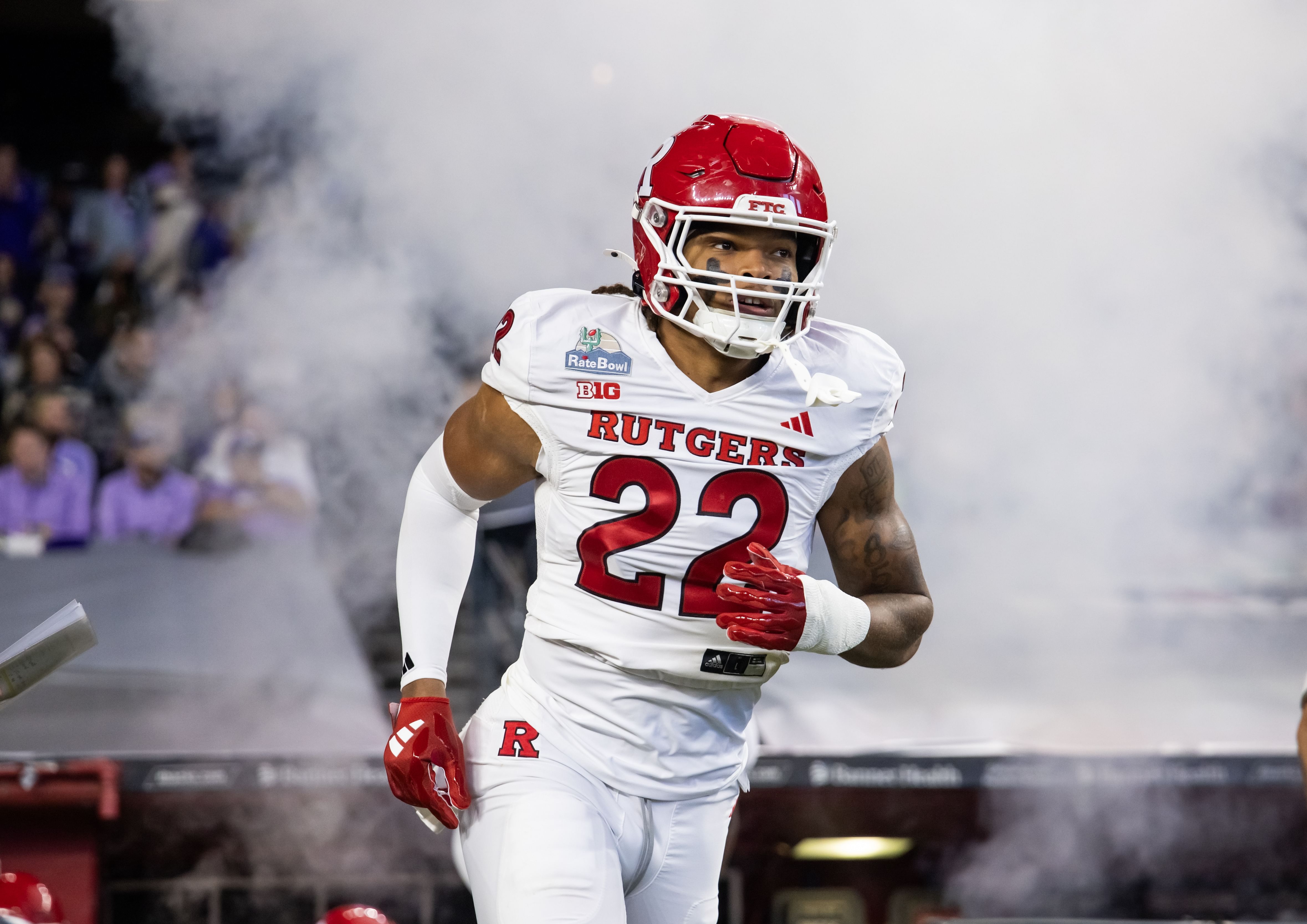 Tyreem Powell in action for the Rutgers Scarlet Knights. (Credits: IMAGN)