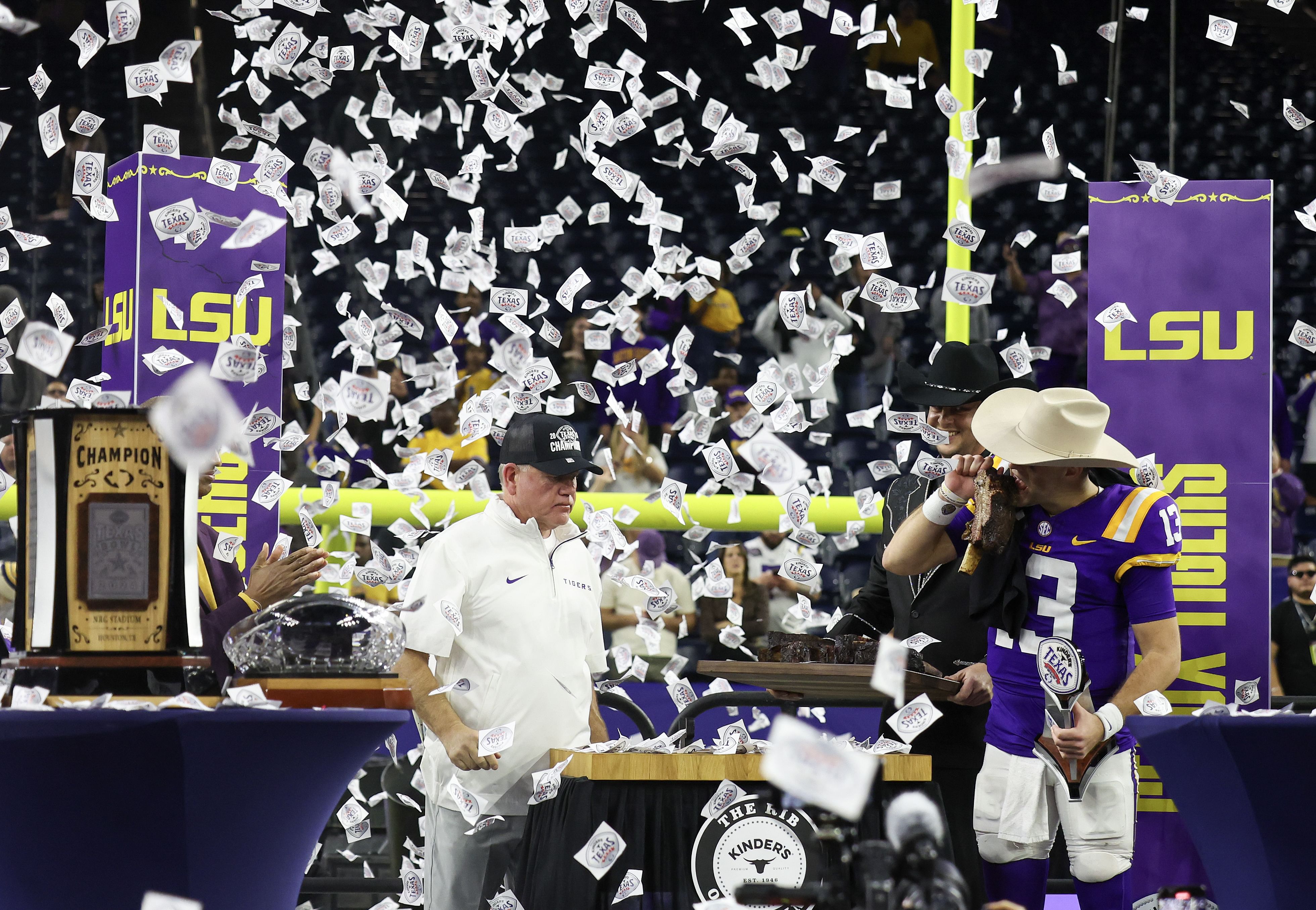 LSU celebrated a bowl win to end 2024, but looks to have a bigger celebration after 2025 thanks in part to an intriguing freshman class. (Photo Credit: IMAGN)