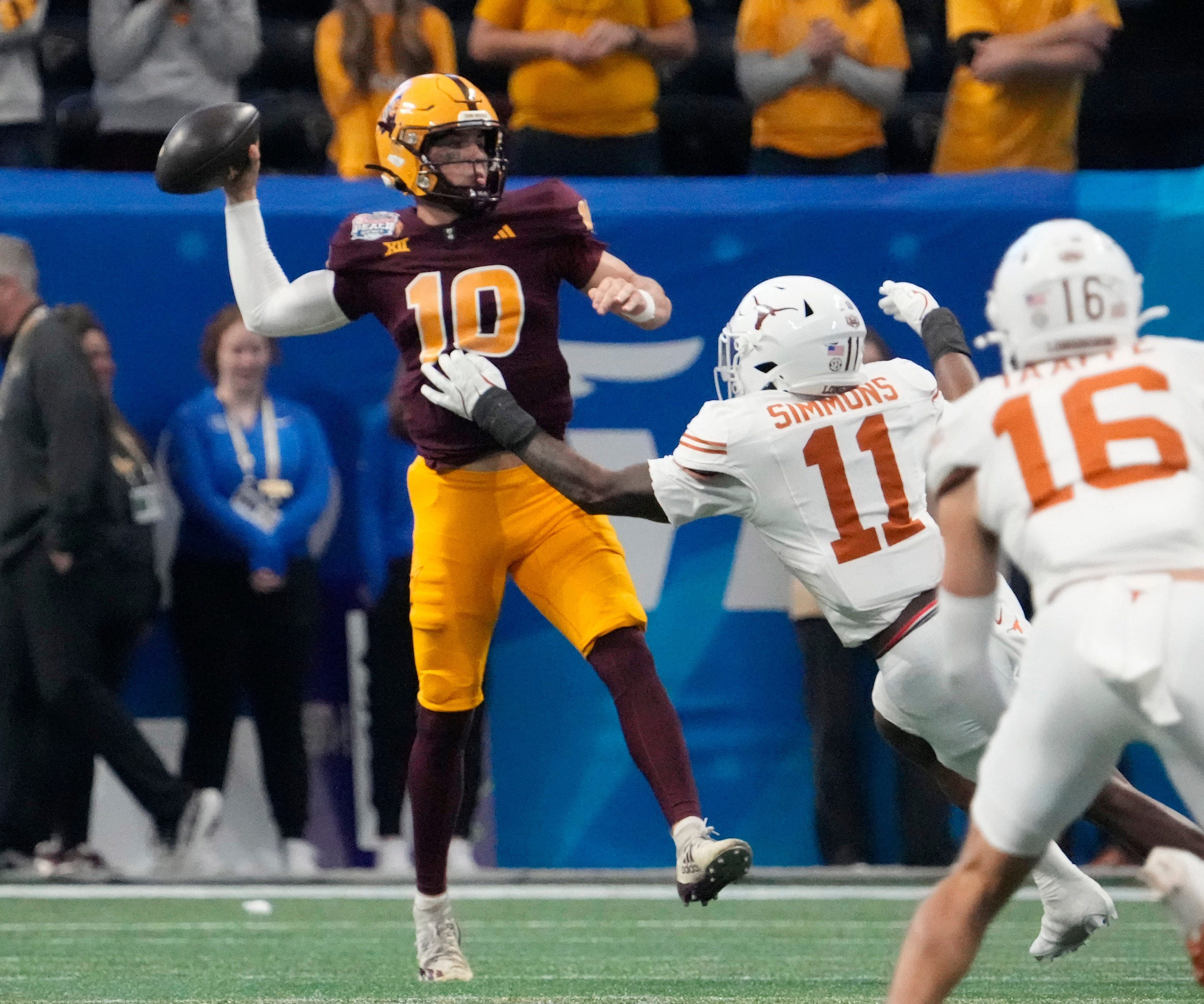 QB Sam Leavitt had a great first season as a starter at Arizona State and will look for more in 2025. (Photo Credit: IMAGN)