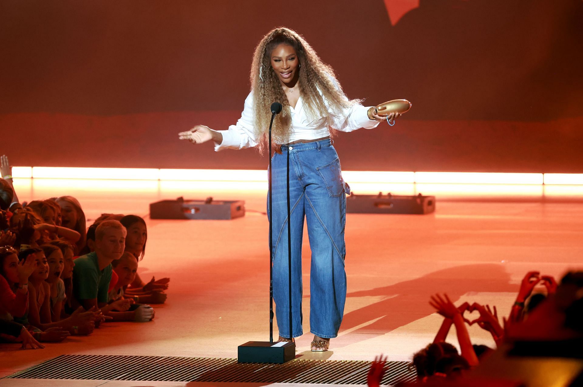 Serena Williams at the 2024 Nickelodeon&#039;s Kids&#039; Choice Awards. Image: Getty