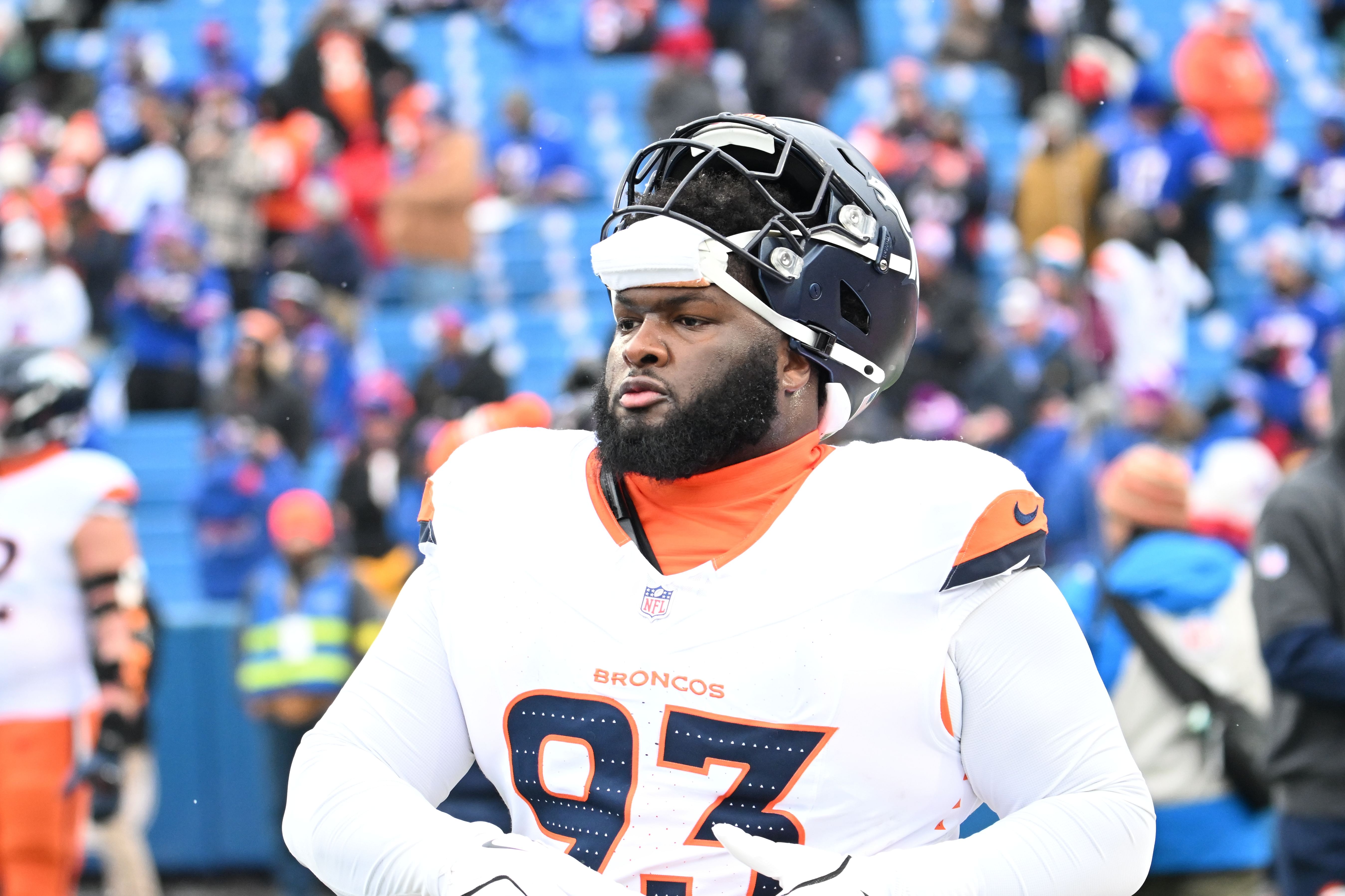 NFL: &lt;a href=&#039;https://www.sportskeeda.com/nfl/denver-broncos&#039; target=&#039;_blank&#039; rel=&#039;noopener noreferrer&#039;&gt;Denver Broncos&lt;/a&gt; defensive tackle D.J. Jones - Source: Imagn