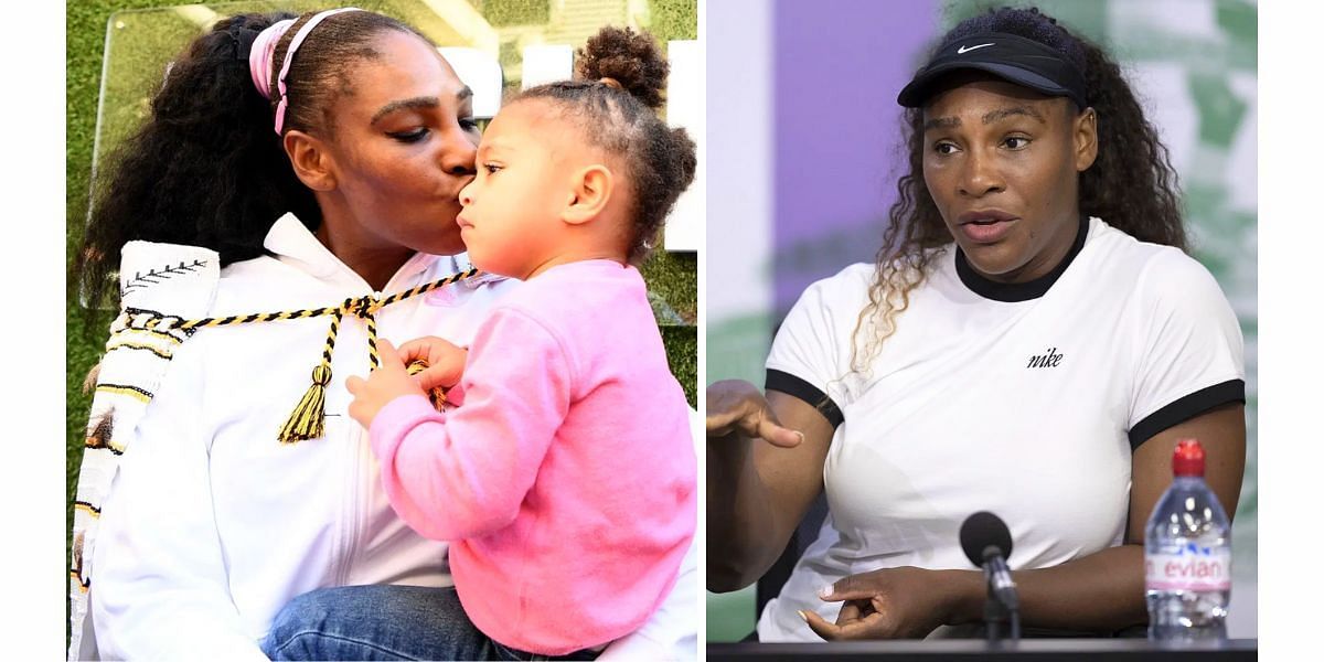 Serena Williams with her daughter Olympia (Image Source: Getty)