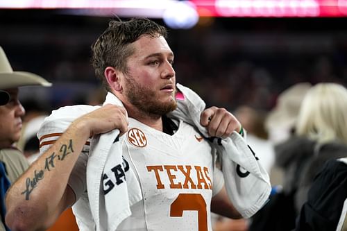 Texas QB Quinn Ewers has been invited to the 2025 NFL Scouting Combine - Source: Imagn