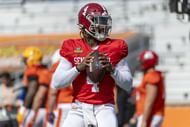 With the departure of QB Jalen Milroe, Alabama's offensive reigns could be handed to freshman QB Keelon Russell. (Photo Credit: IMAGN)
