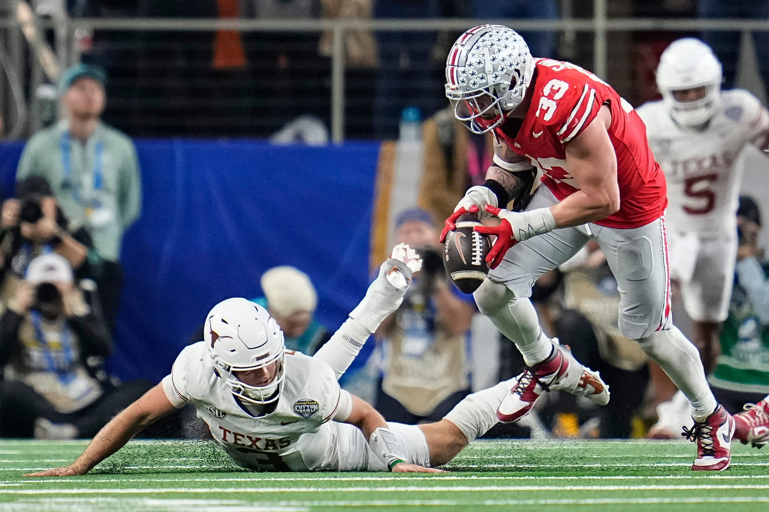 Recent foes Texas and Ohio State will renew acquaintances to open the 2025 season. (Photo Credit: IMAGN)