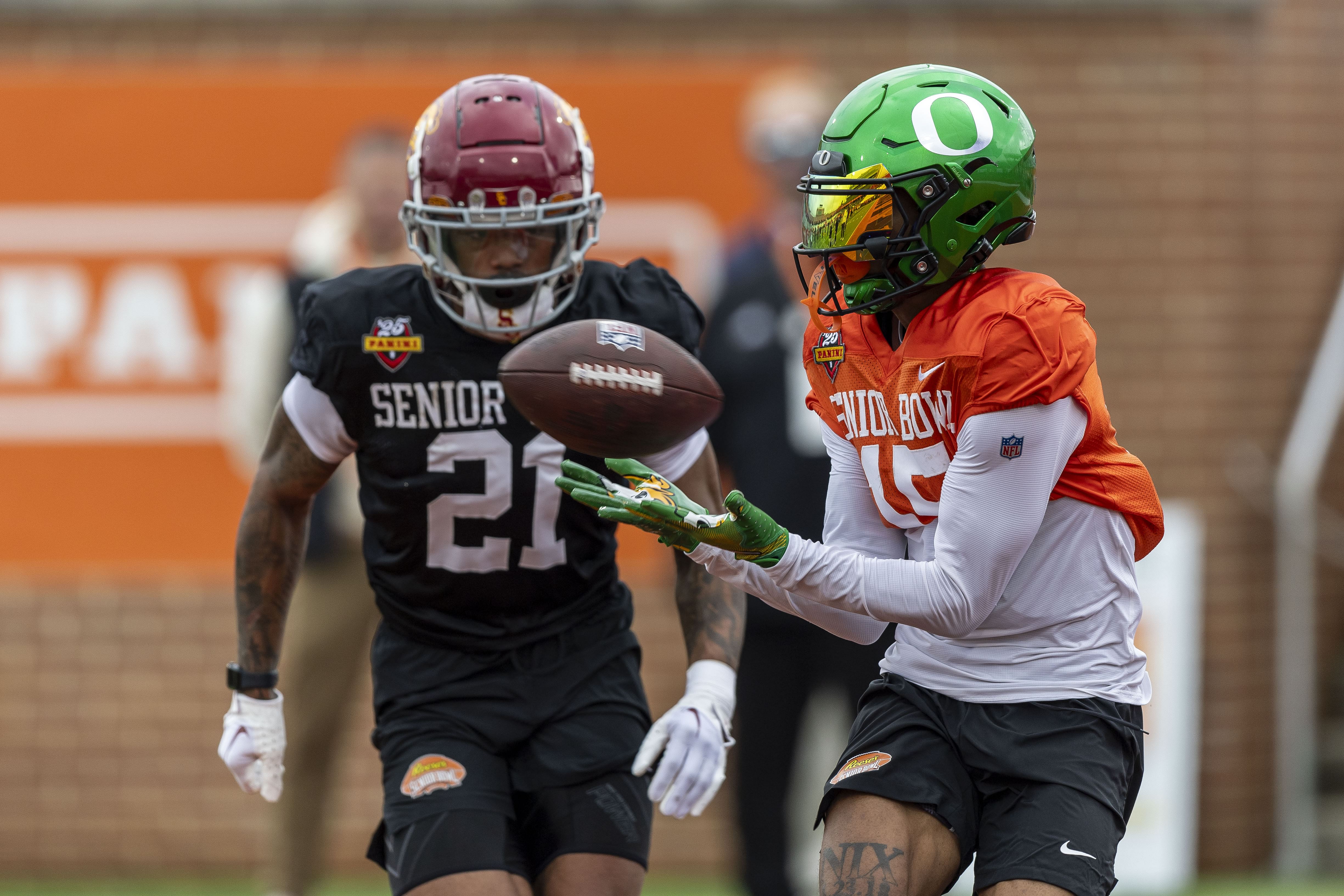 Tez Johnson - NCAA Football: NCAA Senior Bowl Practice - Source: Imagn