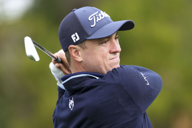"Go back to your shanty!!!" - Justin Thomas hilariously reacts to Happy Gilmore actor's appearance at the WM Phoenix Open 2025