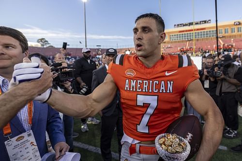 Jack Bech at 2025 Senior Bowl - Source: Imagn