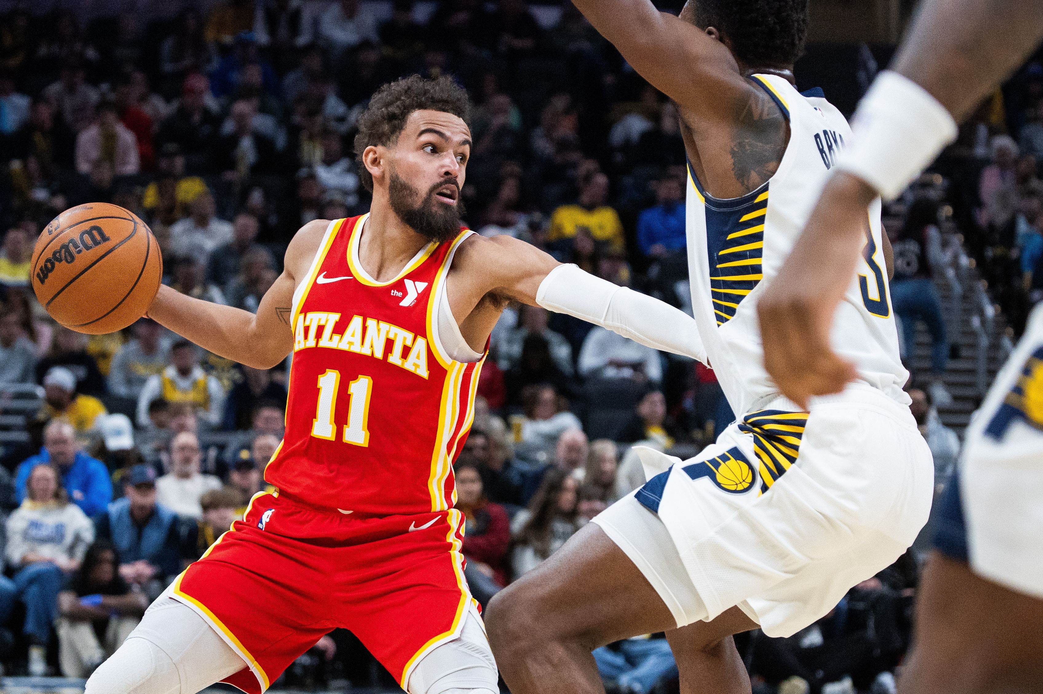 Atlanta Hawks star point guard Trae Young (Image Credit: Trevor Ruszkowski-Imagn Images)