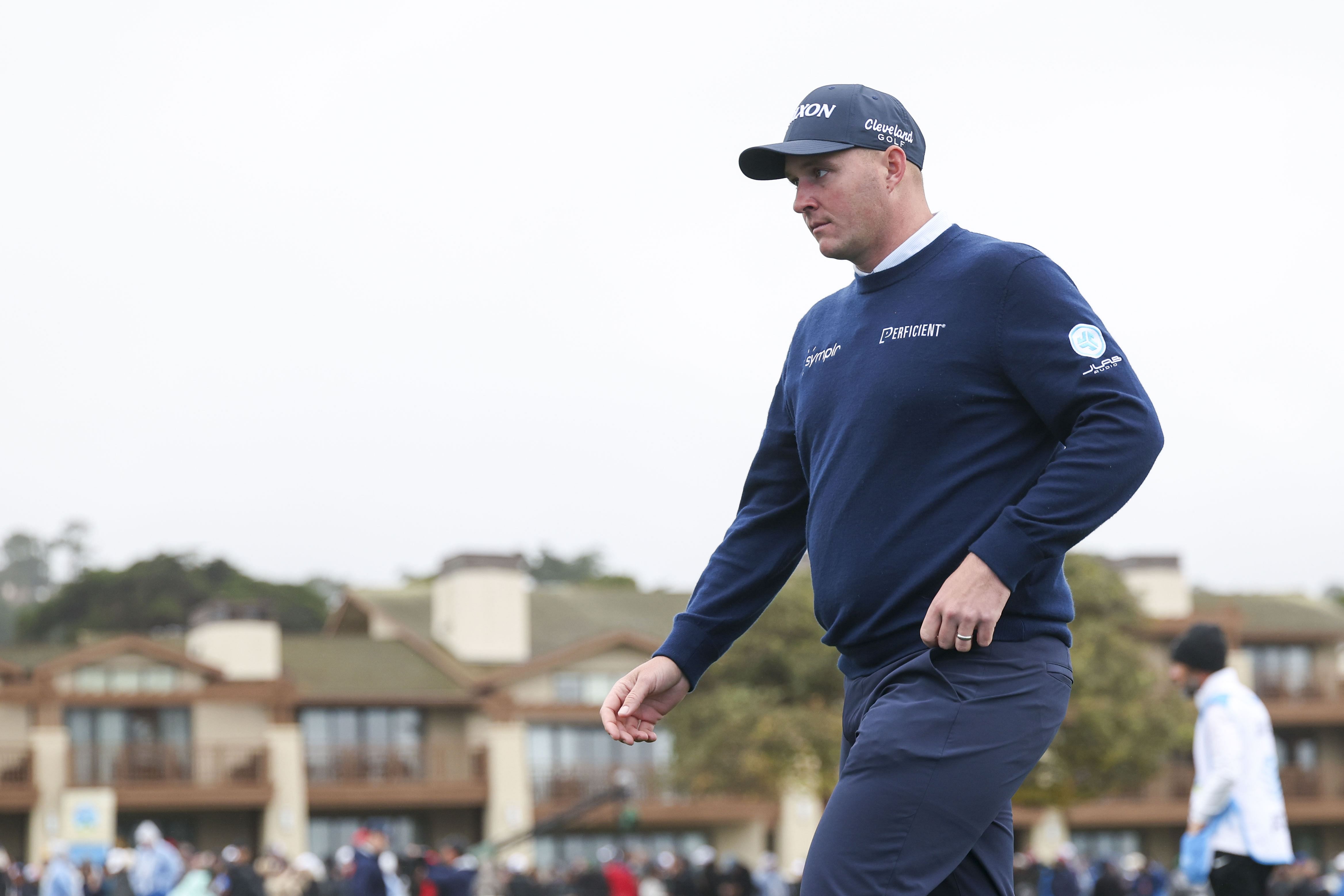 Sepp Straka walks off during the third round of the AT&amp;T Pebble Beach Pro-Am  Source: (Image Source: Imagn)