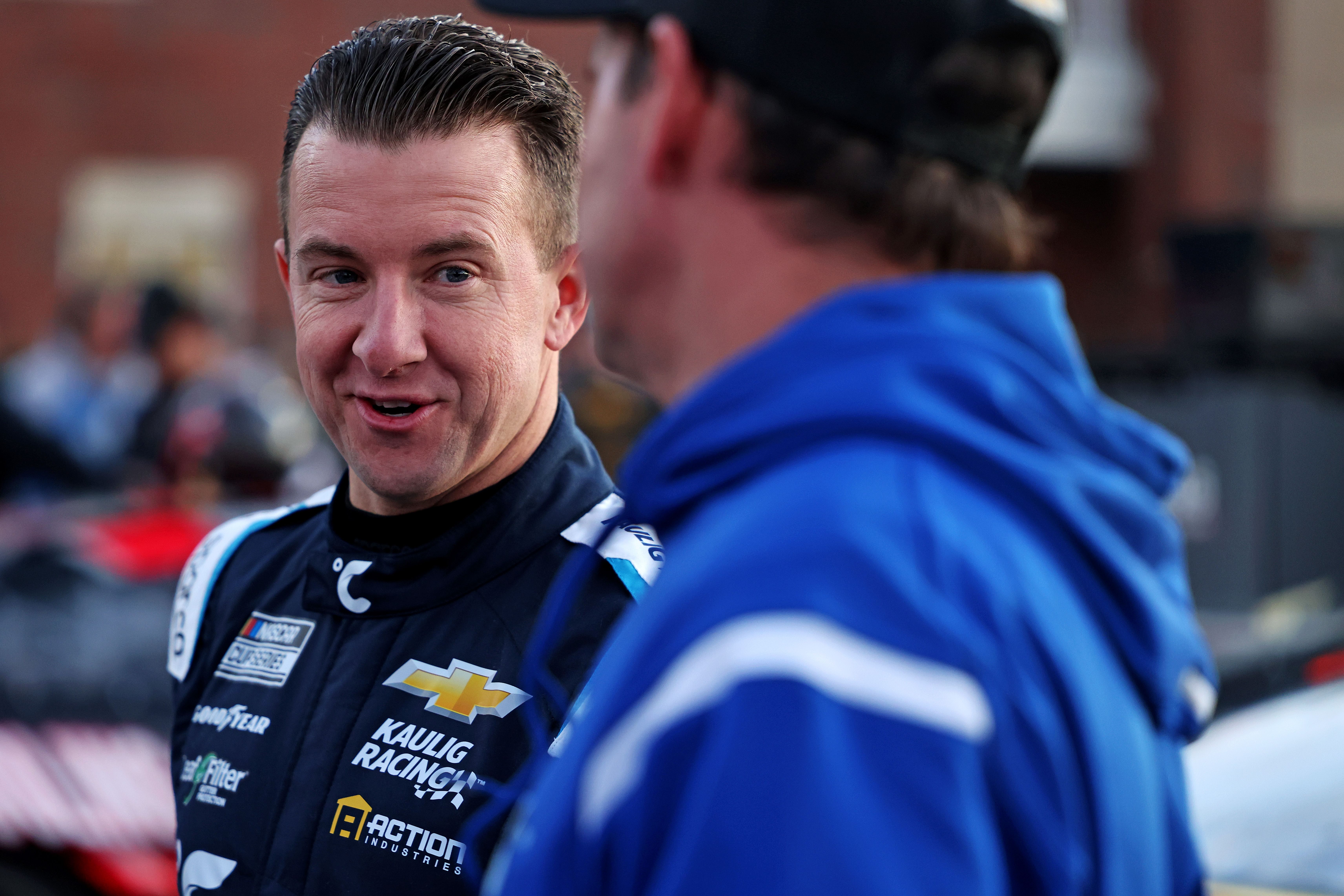 AJ Allmendinger during practice for the Clash at Bowman Gray at Bowman Gray Stadium - Source: Imagn