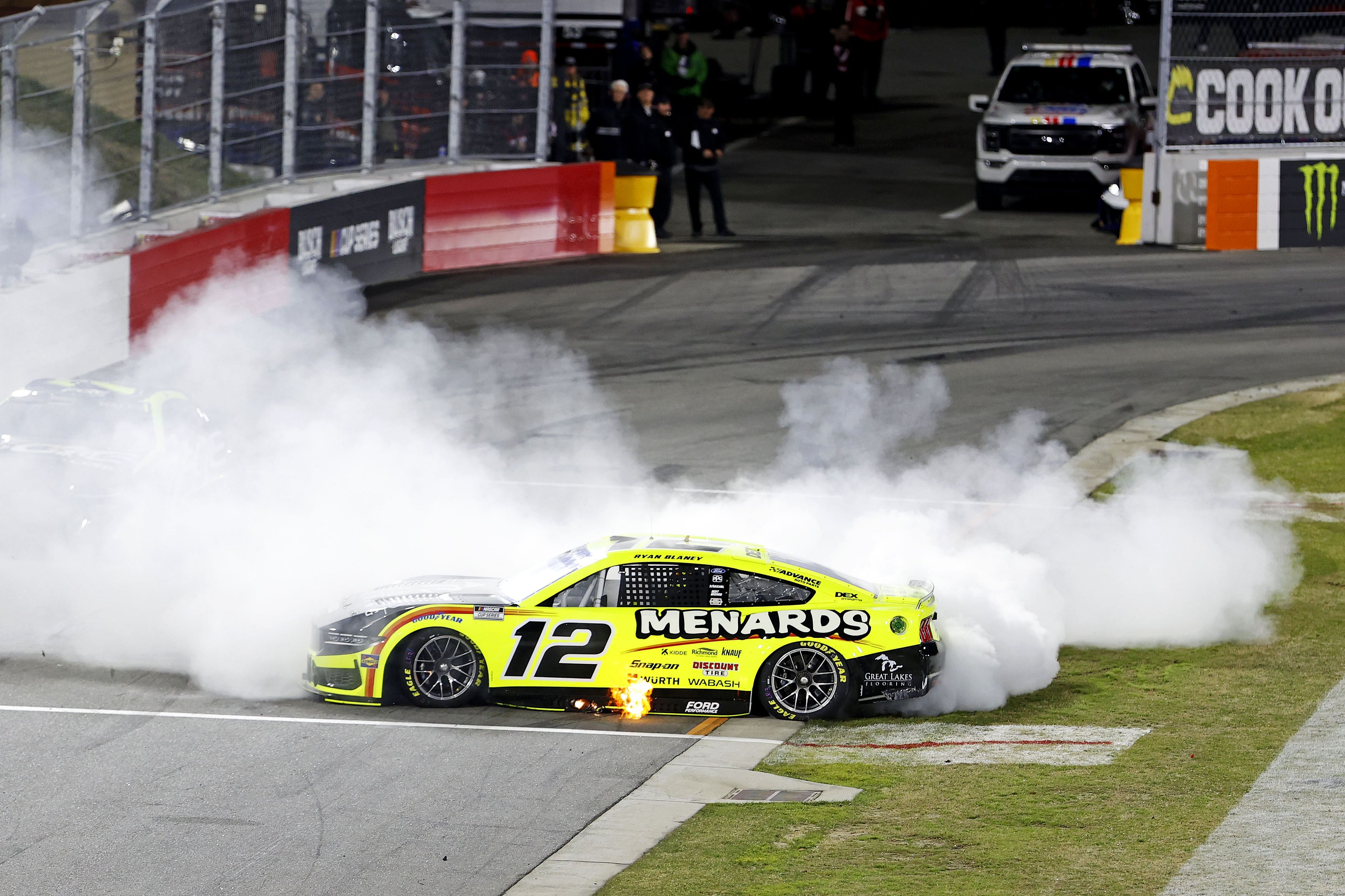 Ryan Blaney at the Clash at Bowman Gray - Source: Imagn