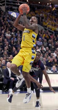 Kam Jones during a Marquette game. - Source: Imagn