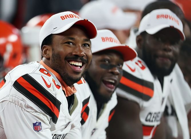 "No one stuck to one team, seeing Luka": Myles Garrett opens up about possibility of Browns rejecting his trade request