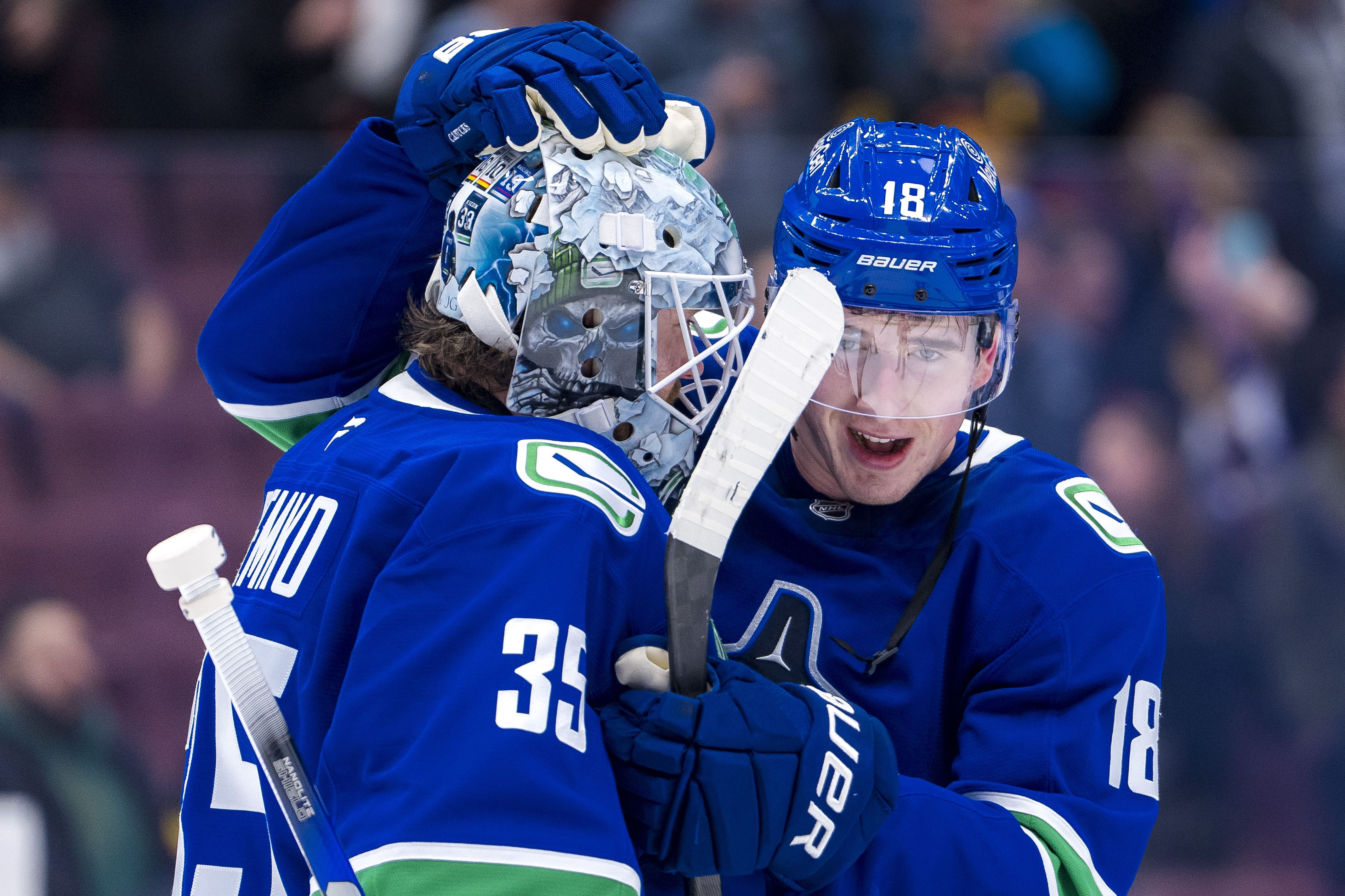 The Canucks are favored to win tonight (Imagn)