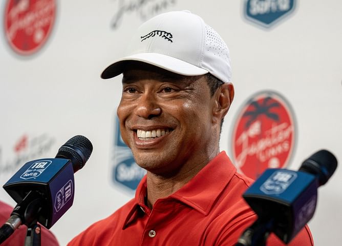 WATCH: Tiger Woods spotted on the golf course with President Donald Trump and Charlie Woods