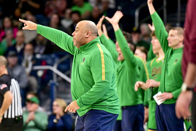 "Nobody’s hurting more than we are": Micah Shrewsberry owns up to Notre Dame’s struggles as team's losing streak hits three