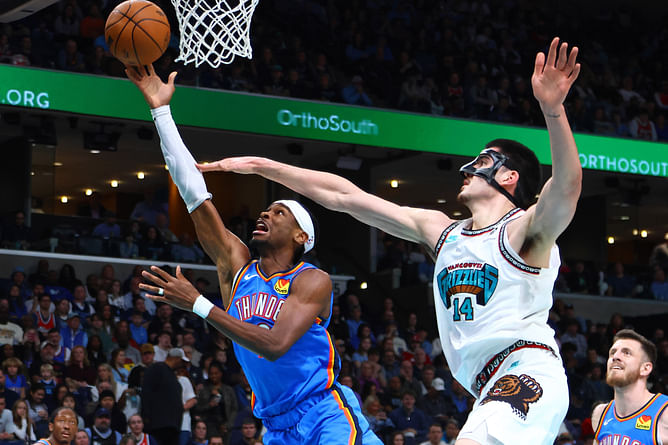 Shai Gilgeous-Alexander Stats Tonight: How did the Thunder superstar fare against Memphis Grizzlies? (Feb. 8)