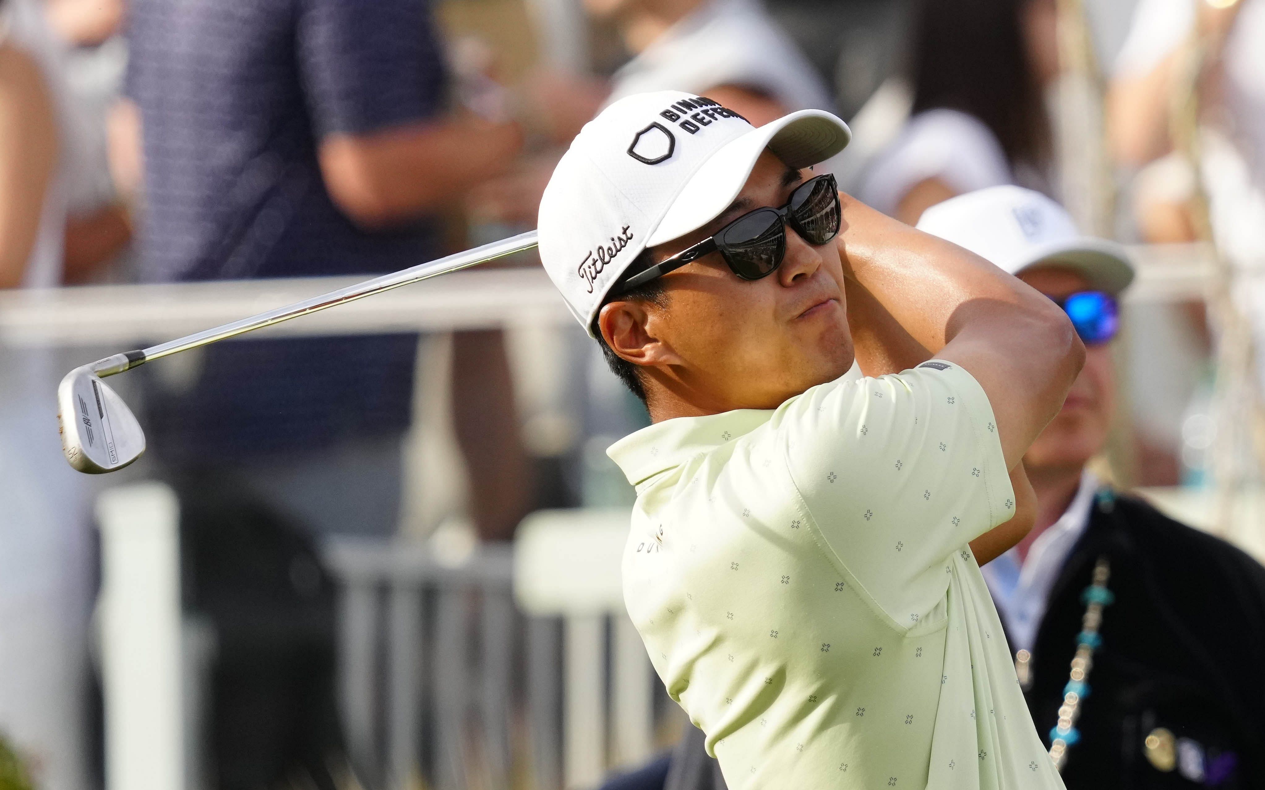 Michael Kim at the WM Phoenix Open - Source: Imagn