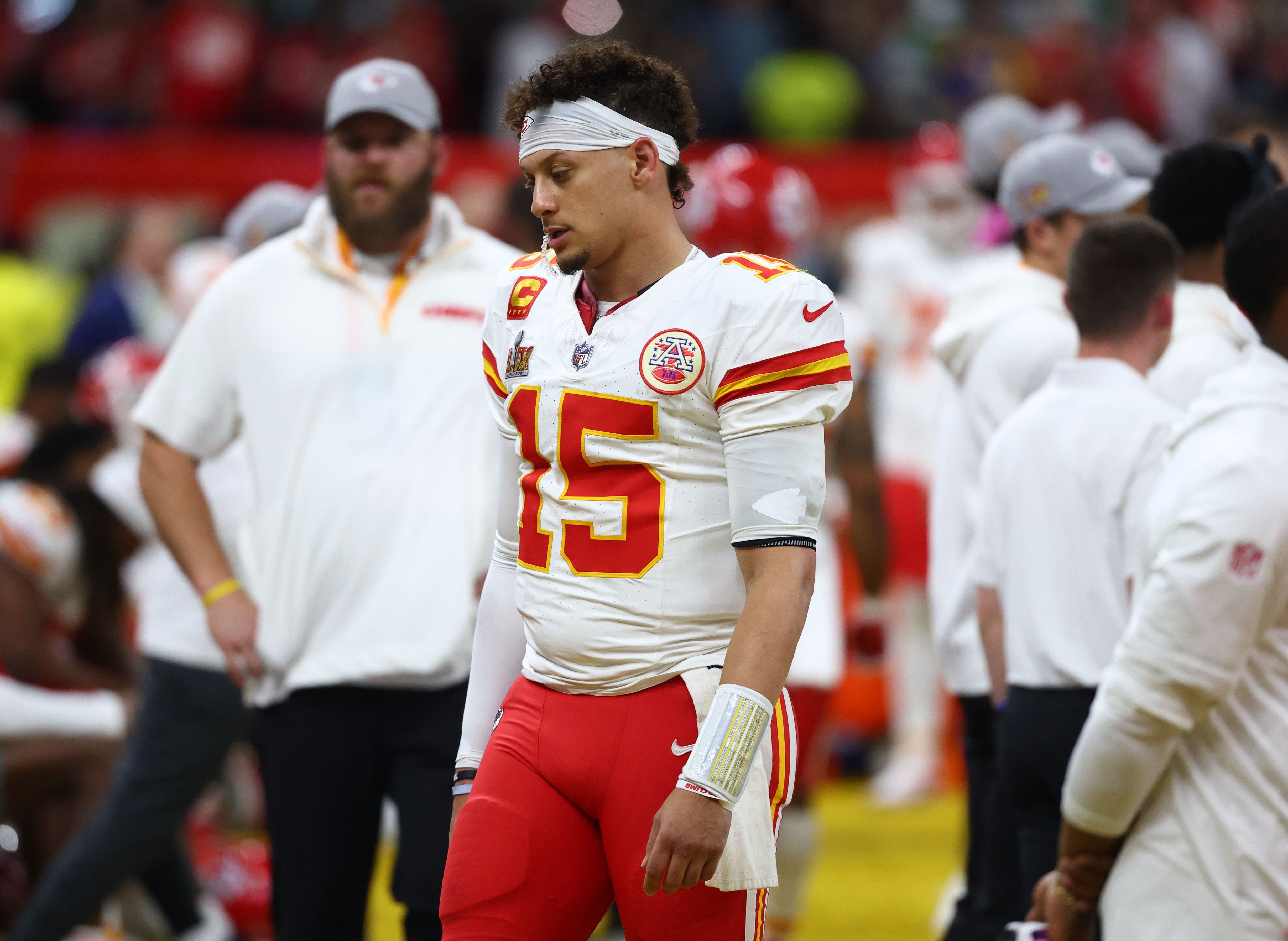 &ldquo;This is treacherous&rdquo;: NFL fans take notice of Nike conspiracy theory trolling Patrick Mahomes&rsquo; Super Bowl meltdown (Image credit: Imagn)