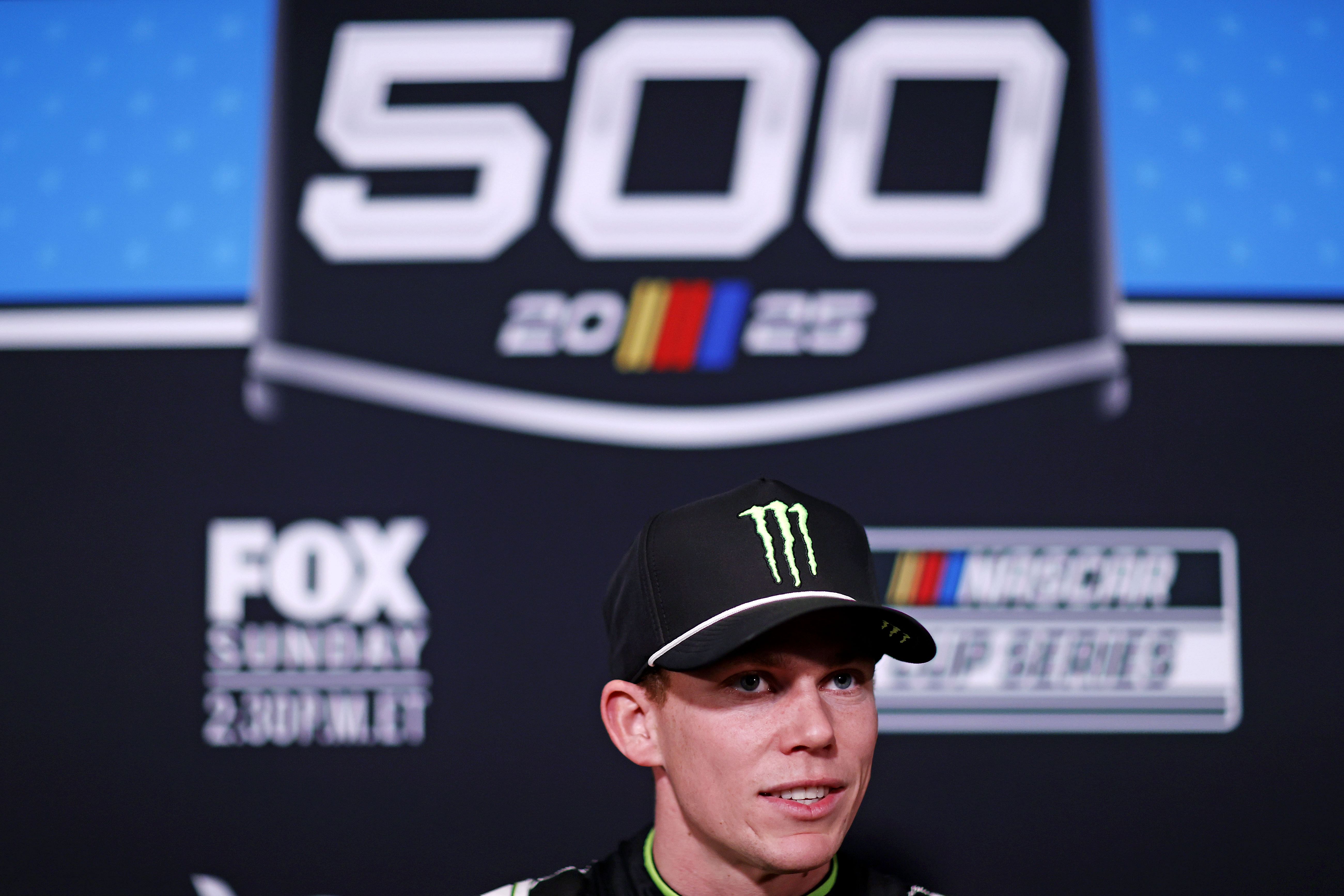 NASCAR: 23XI Racing driver Riley Herbst at the Daytona 500 Media Day - Source: Imagn