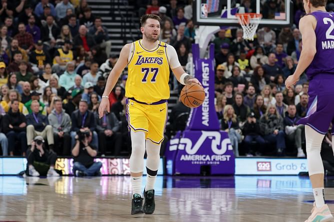 Lakers owner Jeanie Buss exudes excitement as she hypes up Luka Doncic era in LA