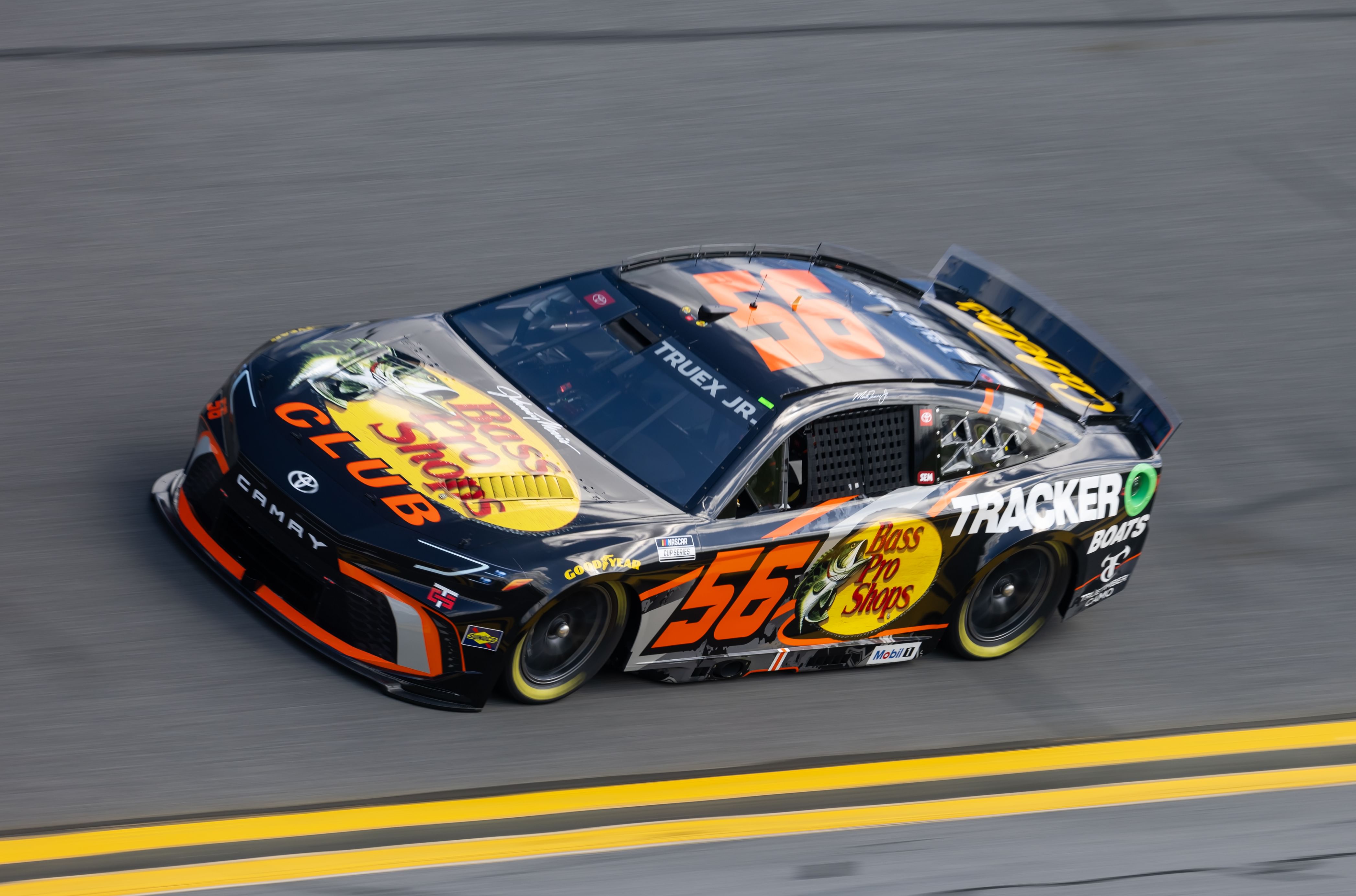 NASCAR Cup Series driver Martin Truex Jr. (56) during practice for the Daytona 500 at Daytona International Speedway. - Source: Imagn