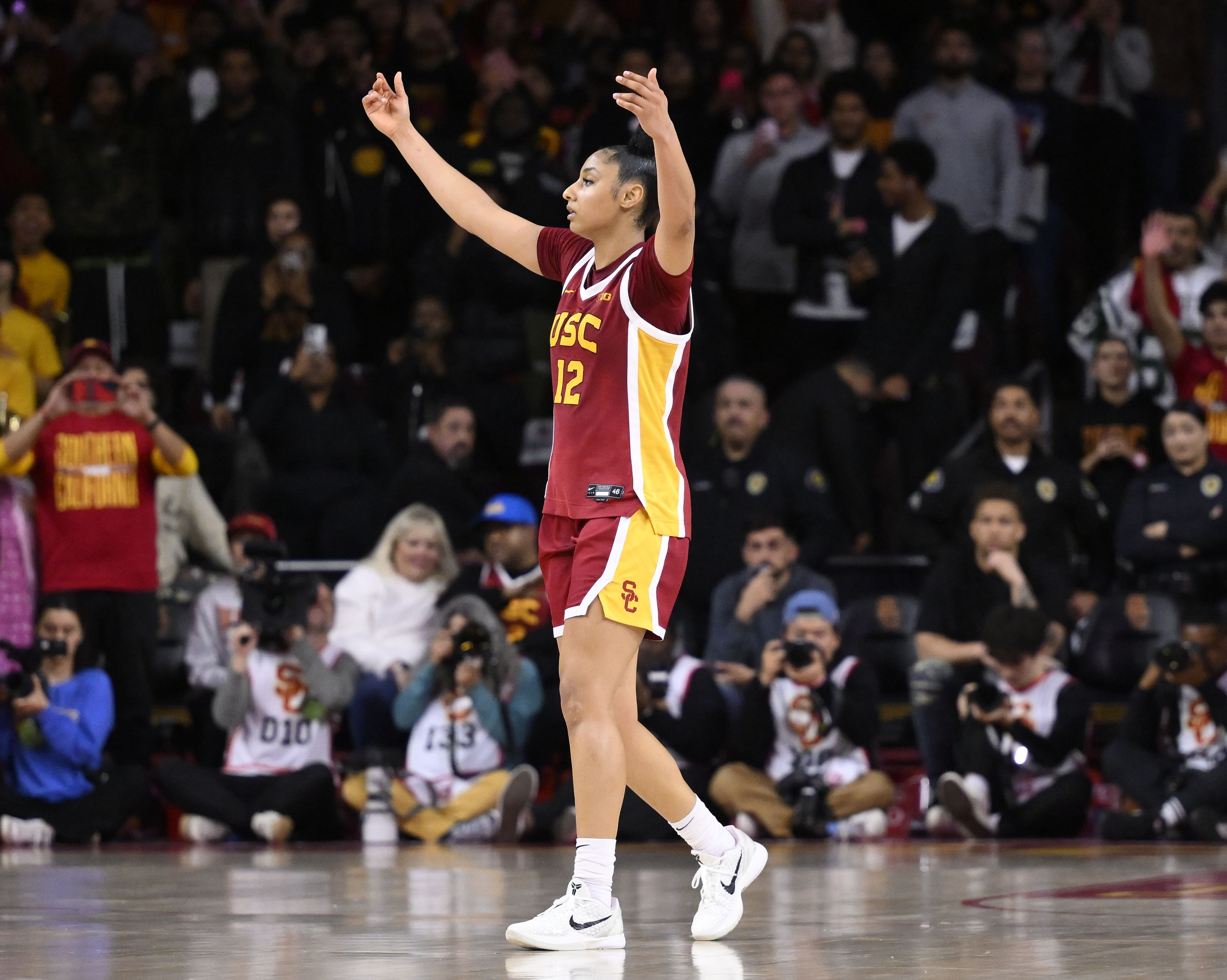 NCAA Women&#039;s Basketball: USC Trojans star JuJu Watkins (Source: Imagn)