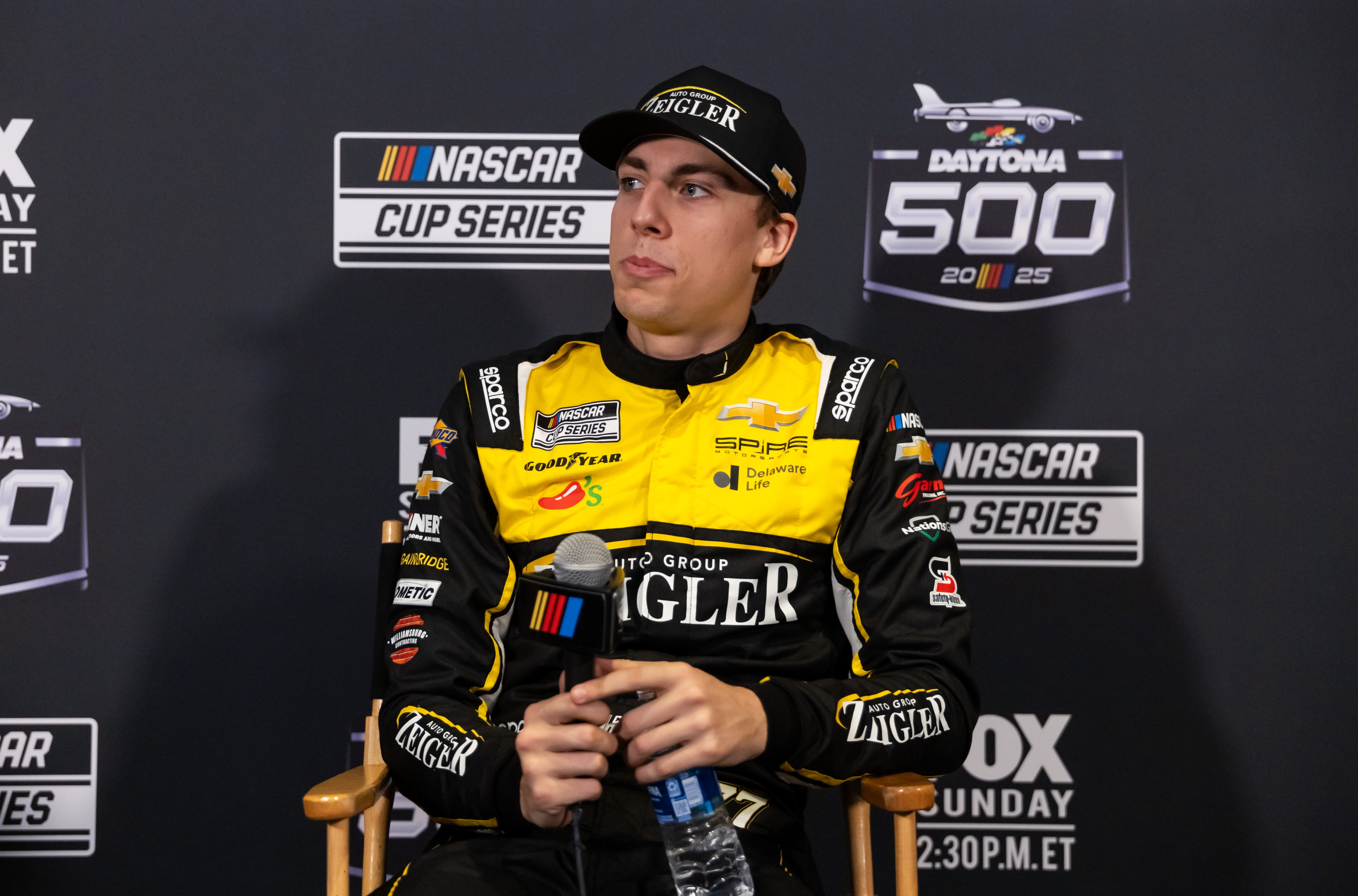 "Punch him in the face at some point": Bubba Wallace's spotter jokes about Carson Hocevar's aggressive driving style