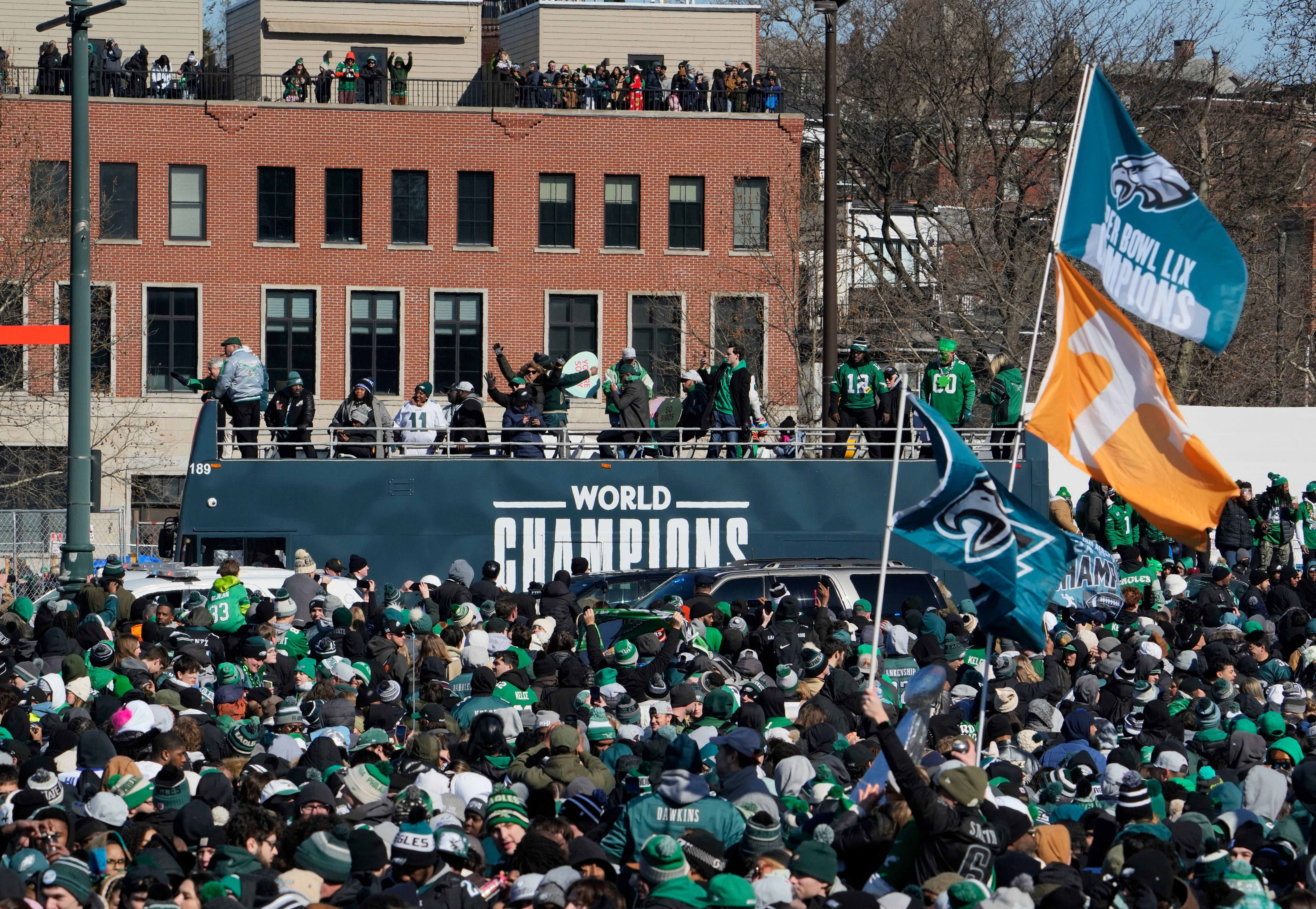 &quot;Philly fans back on that BULLS**T&quot; - NFL fans react as Eagles Super Bowl parade turns tragic with gunfire (Image credit: Imagn)