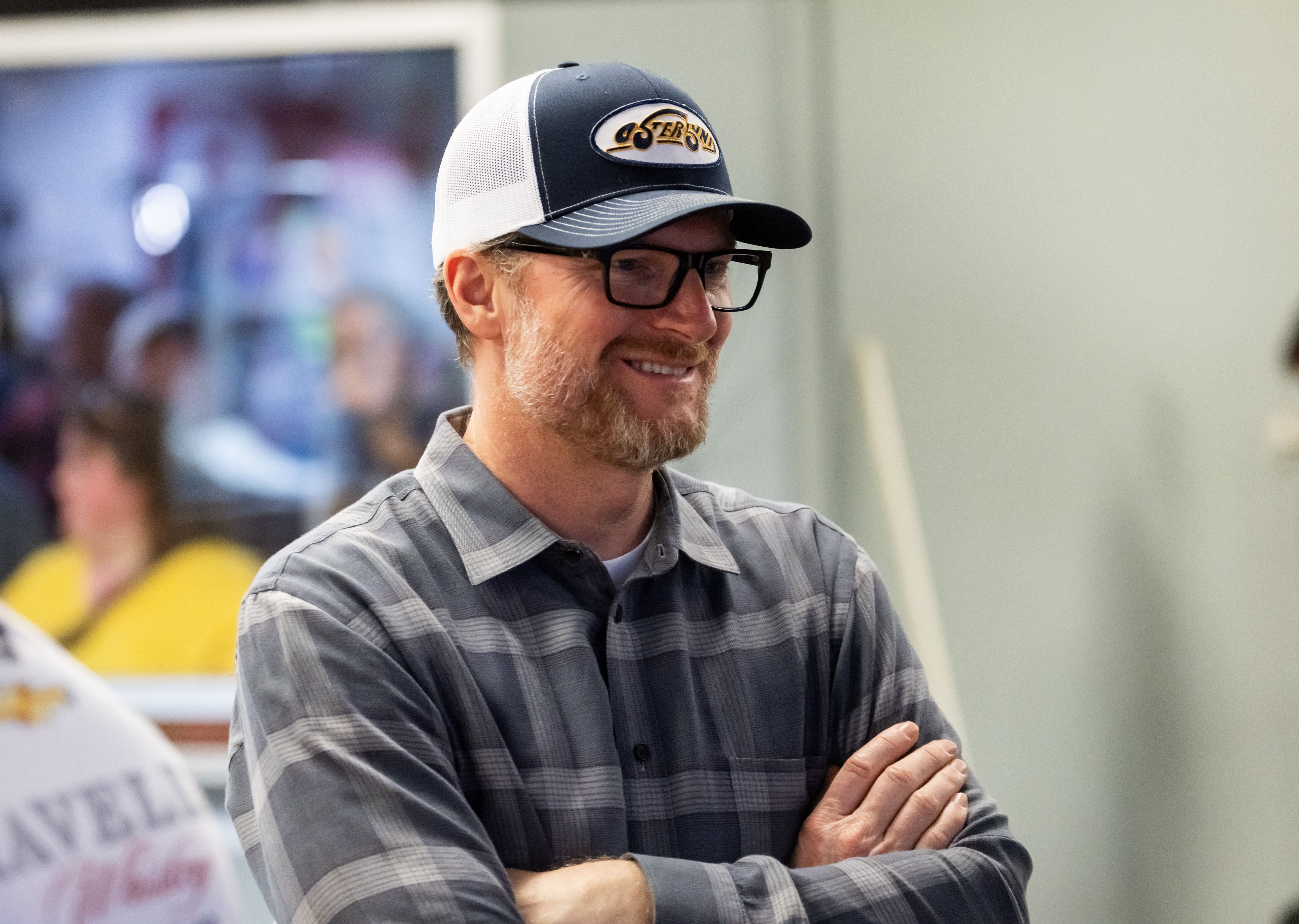 Dale Earnhardt Jr during practice for the Daytona 500 at Daytona International Speedway - Source: Imagn