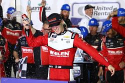 Jesse Love lets his emotions flow after becoming the second youngest driver to win the Daytona NXS race