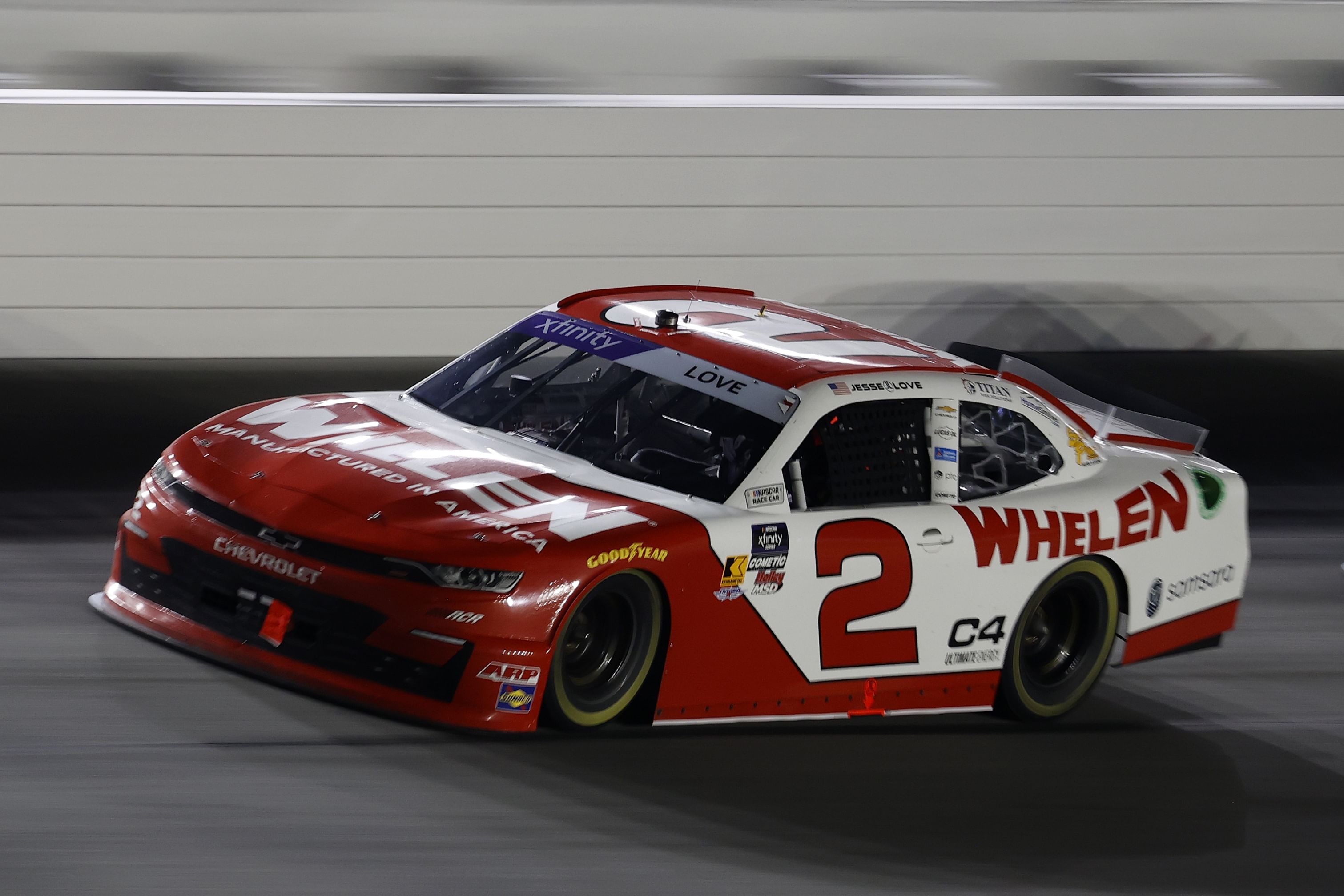 NASCAR Xfinity: Jesse Love leading the United Rentals 300 at Daytona International Speedway - Source: Imagn